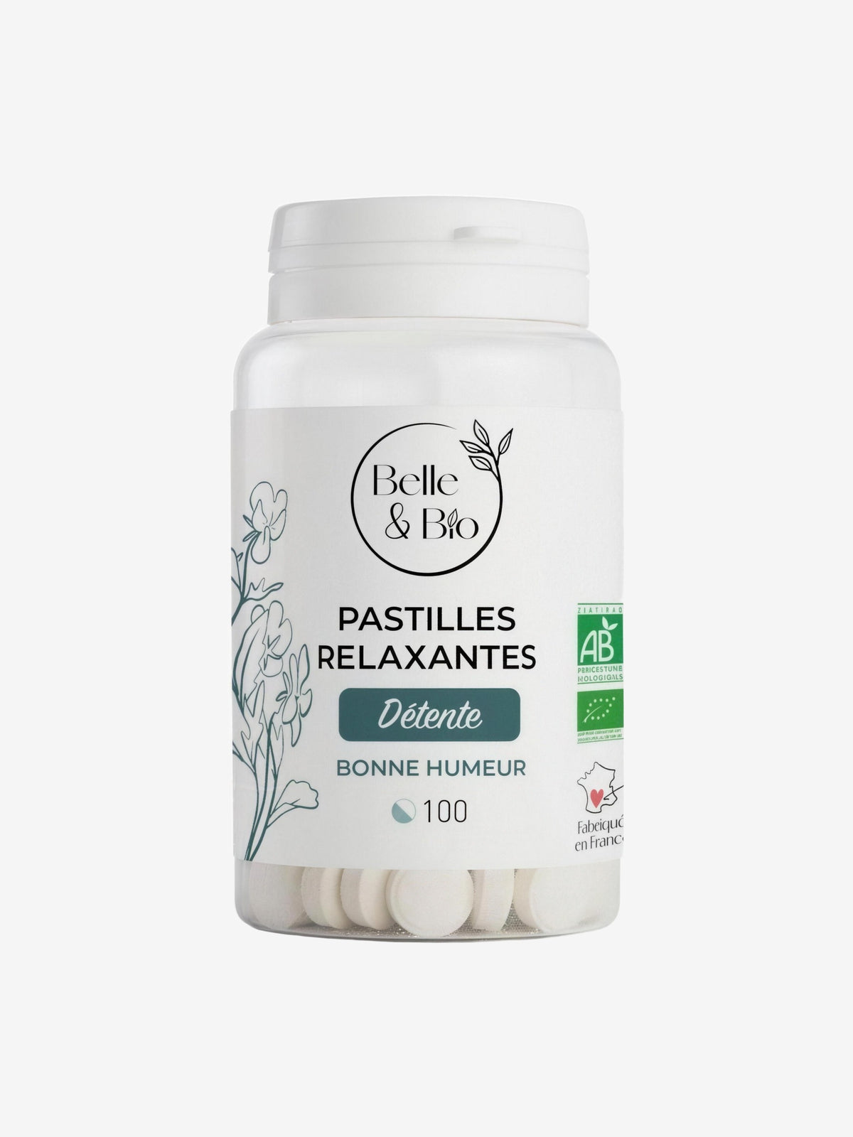 100 Pastilles Relaxation aux Huiles essentielles Belle et Bio - Herboristerie de Paris