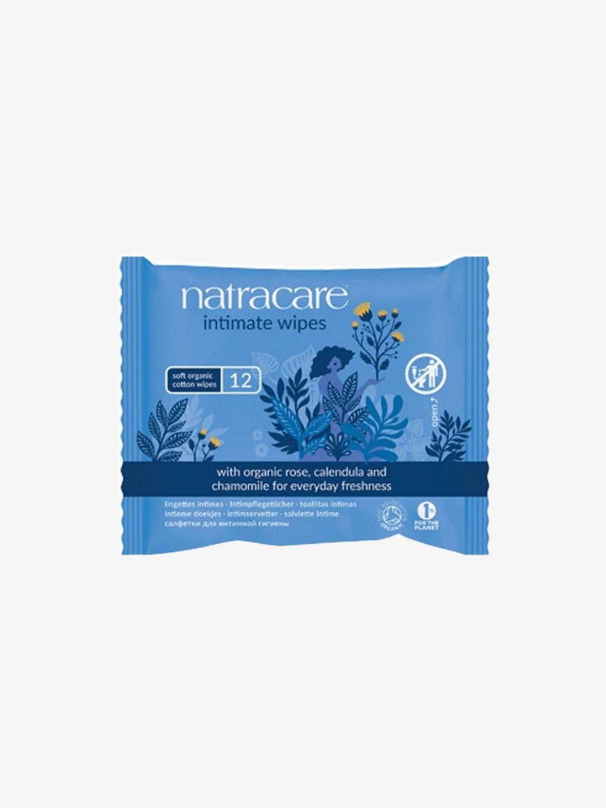 12 Lingettes intimes en Coton Biologique Natracare - Herboristerie de Paris