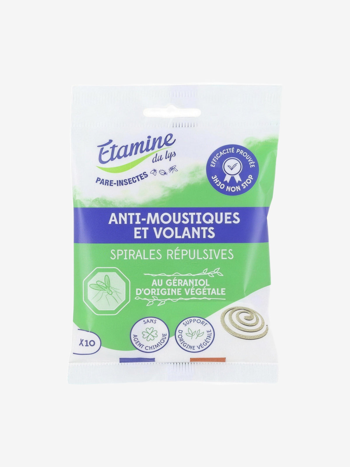 8 spirales Anti Moustique Ecocoil Etamine du Lys - Herboristerie de Paris