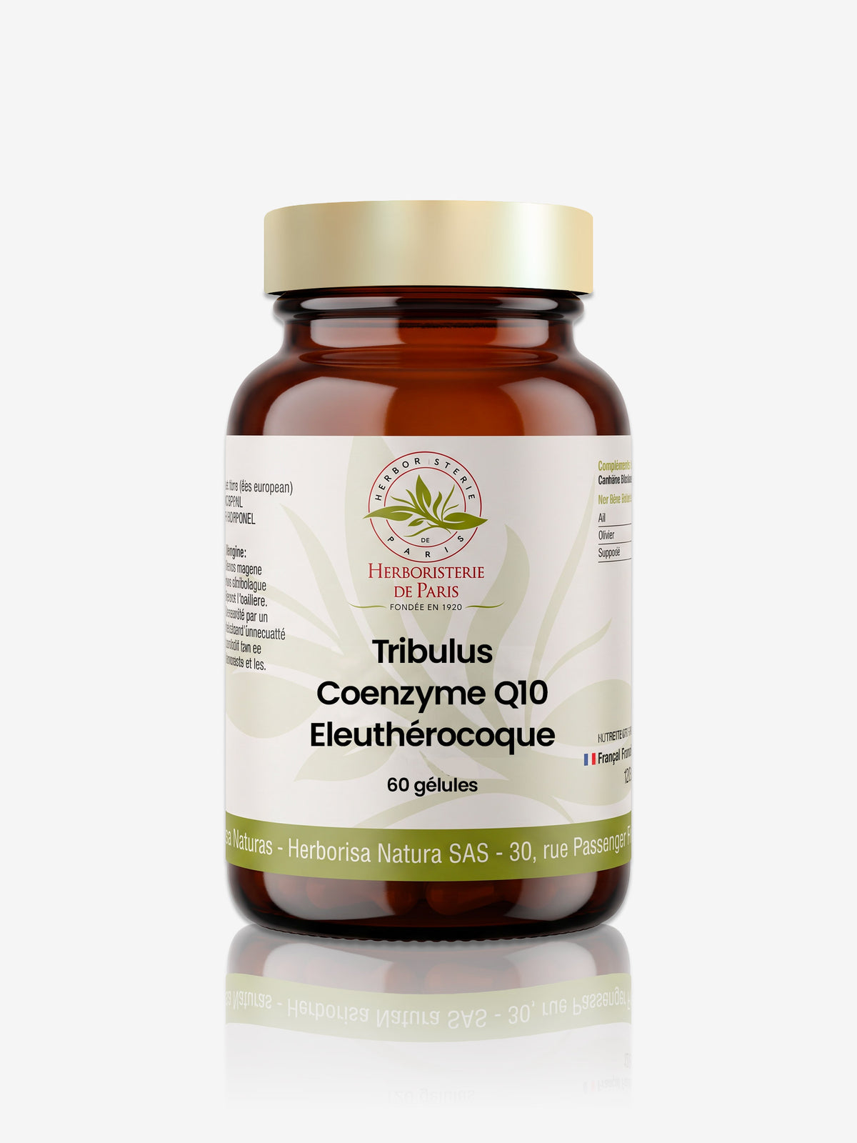 Tribulus Coenzyme Q10 Eleuthérocoque 60 Gélules Herboristerie de paris - Herboristerie de Paris