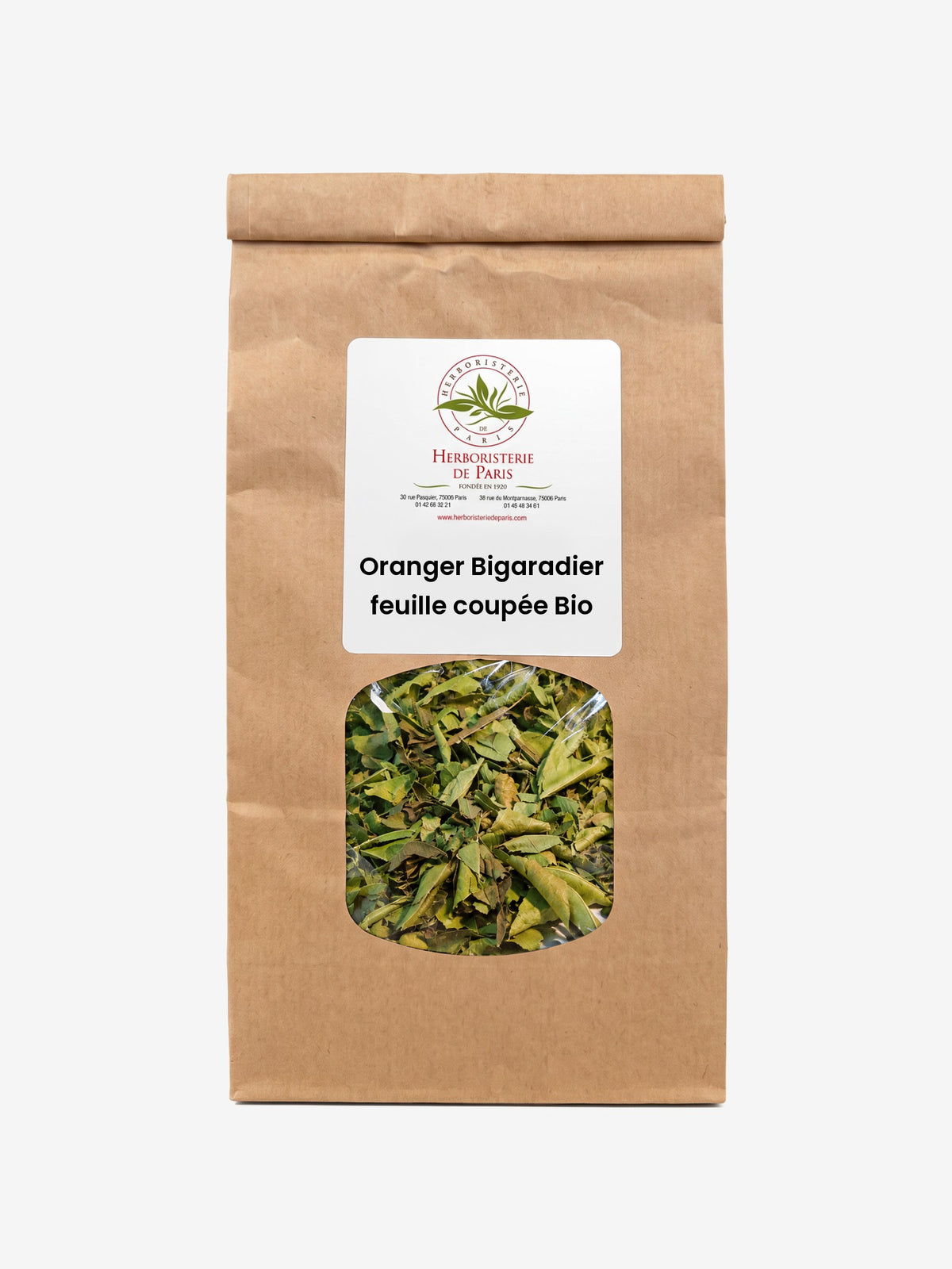 Oranger Bigaradier feuille coupée Bio 100gr Herboristerie de Paris - Herboristerie de Paris