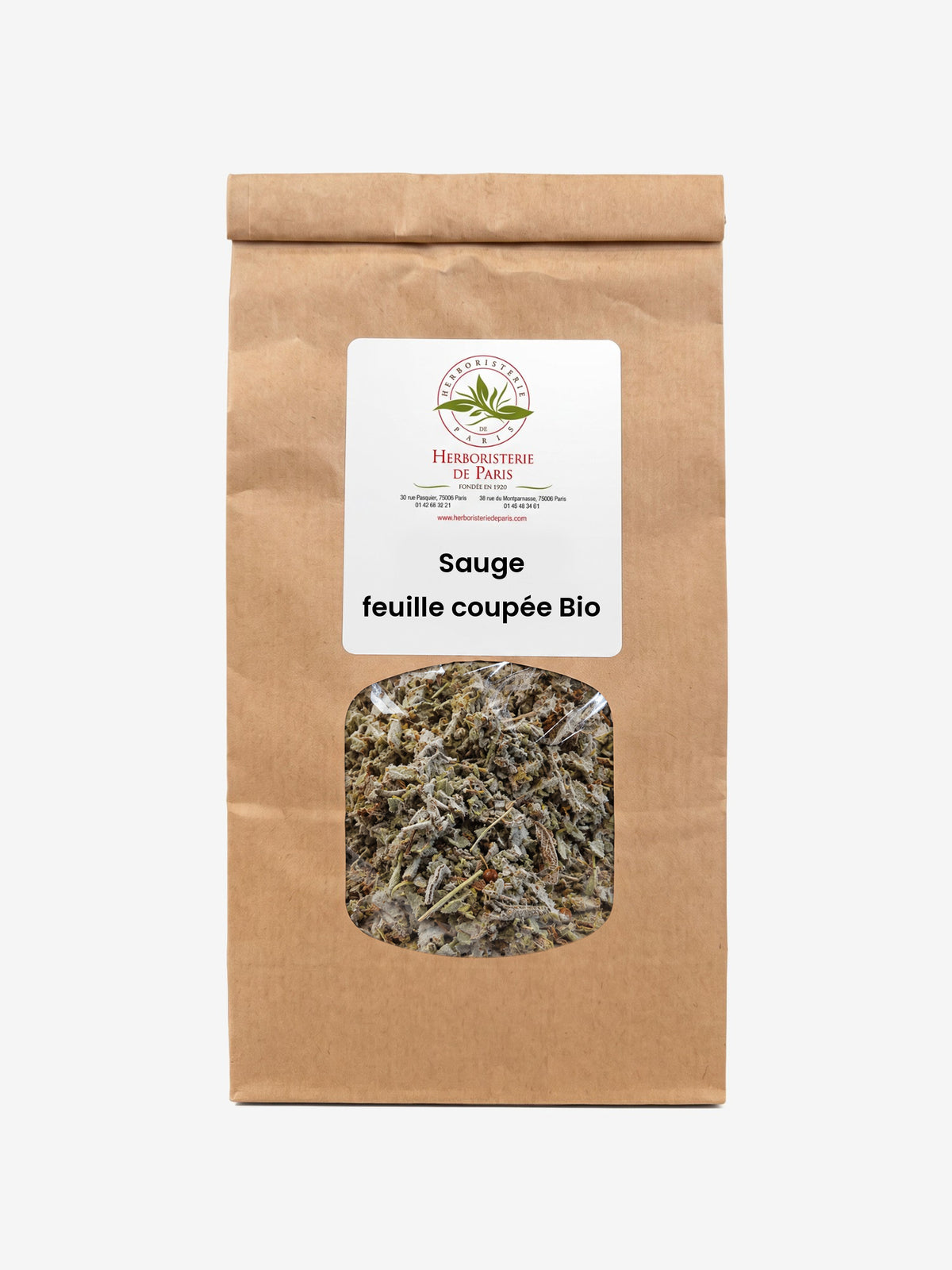 Sauge Feuille coupée Bio 100g Herboristerie de Paris - Herboristerie de Paris