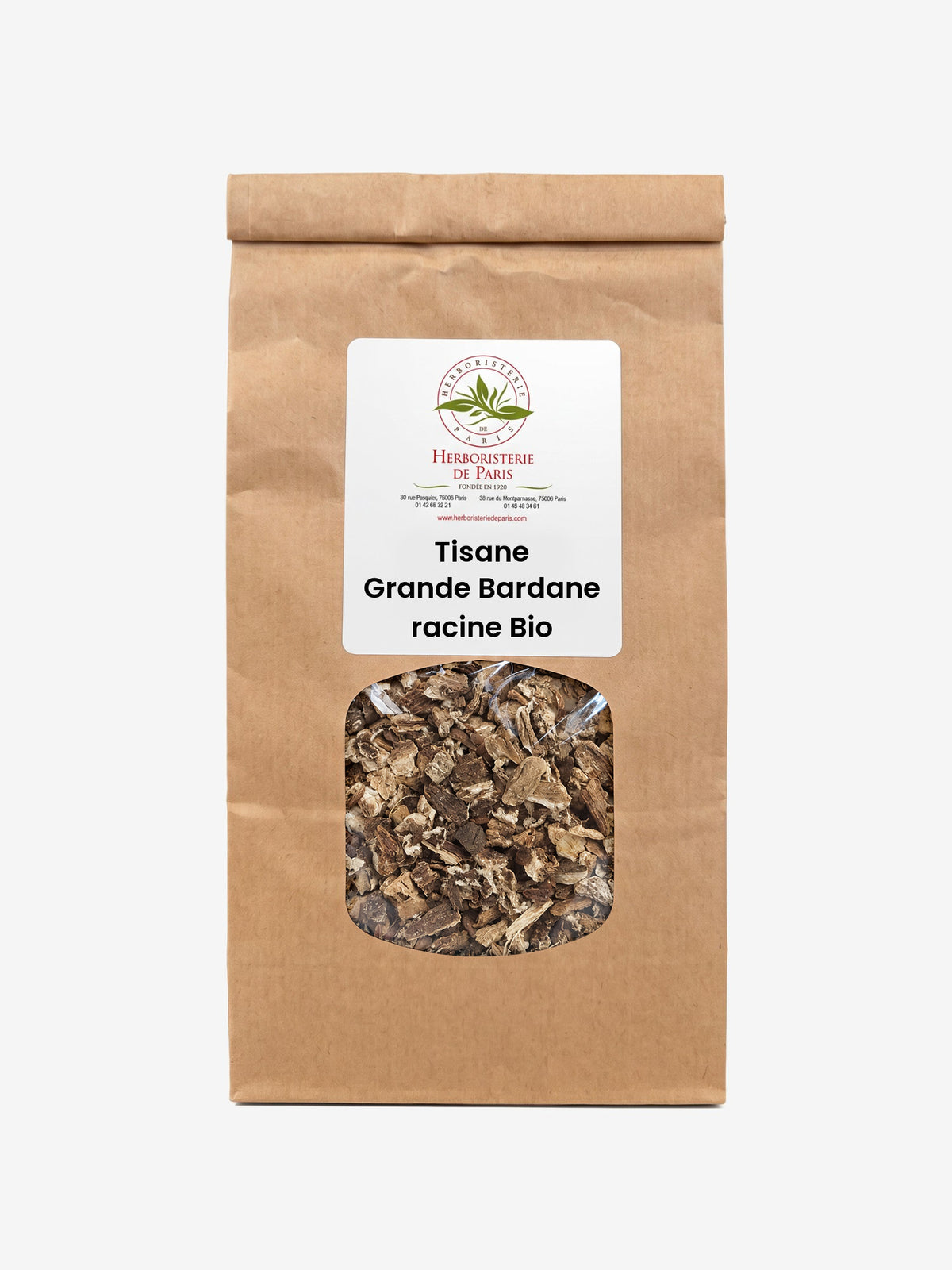 Tisane Grande Bardane Racine BIO 100g Herboristerie de Paris - Herboristerie de Paris