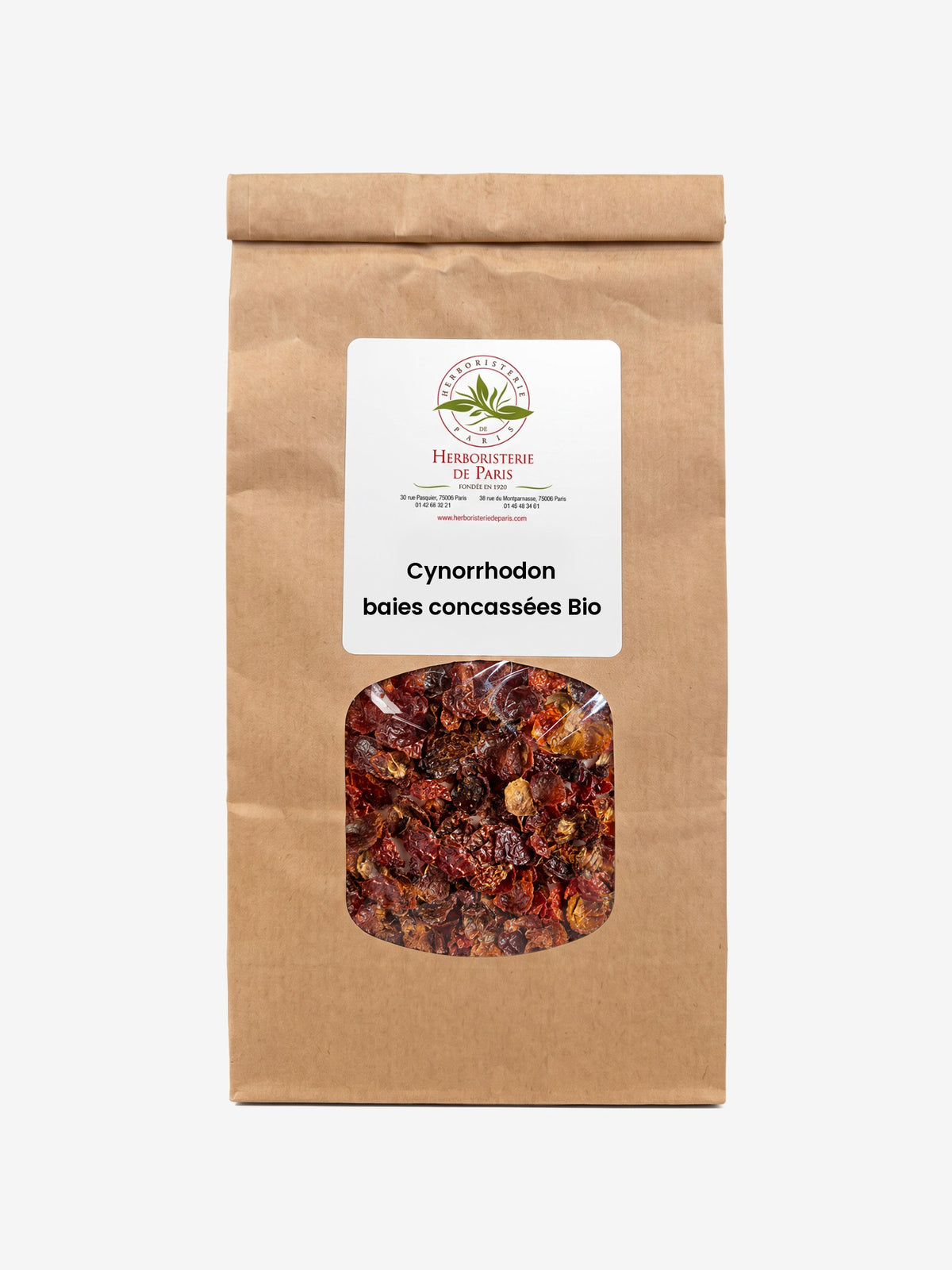 Cynorrhodon baies concassées BIO 100g Herboristerie de Paris - Herboristerie de Paris