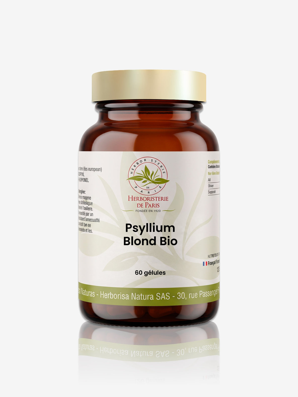 Psyllium Blond BIO 60 gélules Herboristerie de Paris