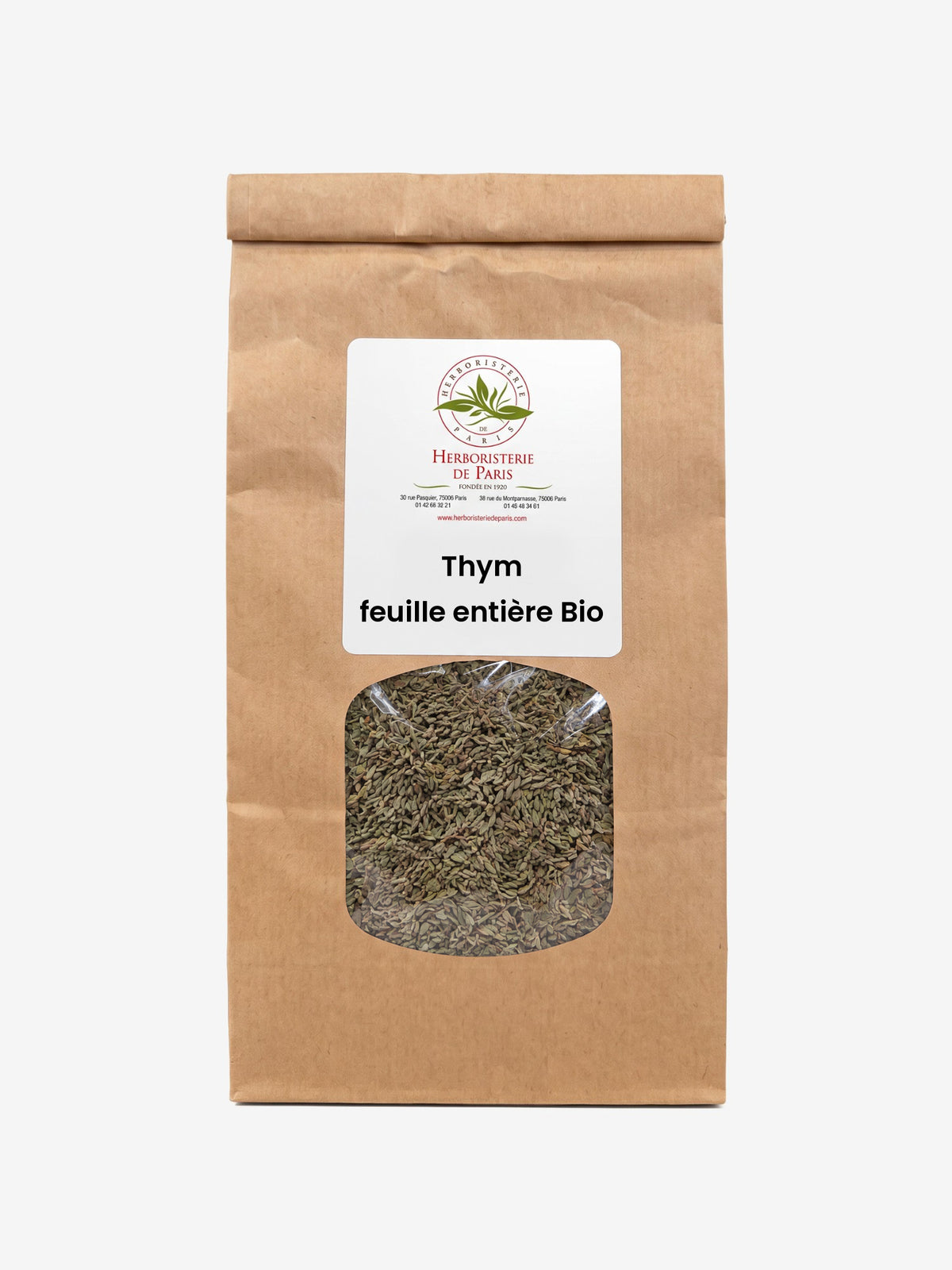 Thym feuilles entières BIO Herboristerie de Paris