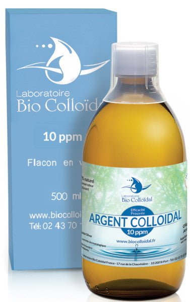 Argent Colloïdal 10 PPM 500ml Bio Colloidal Laboratoire - Herboristerie de Paris