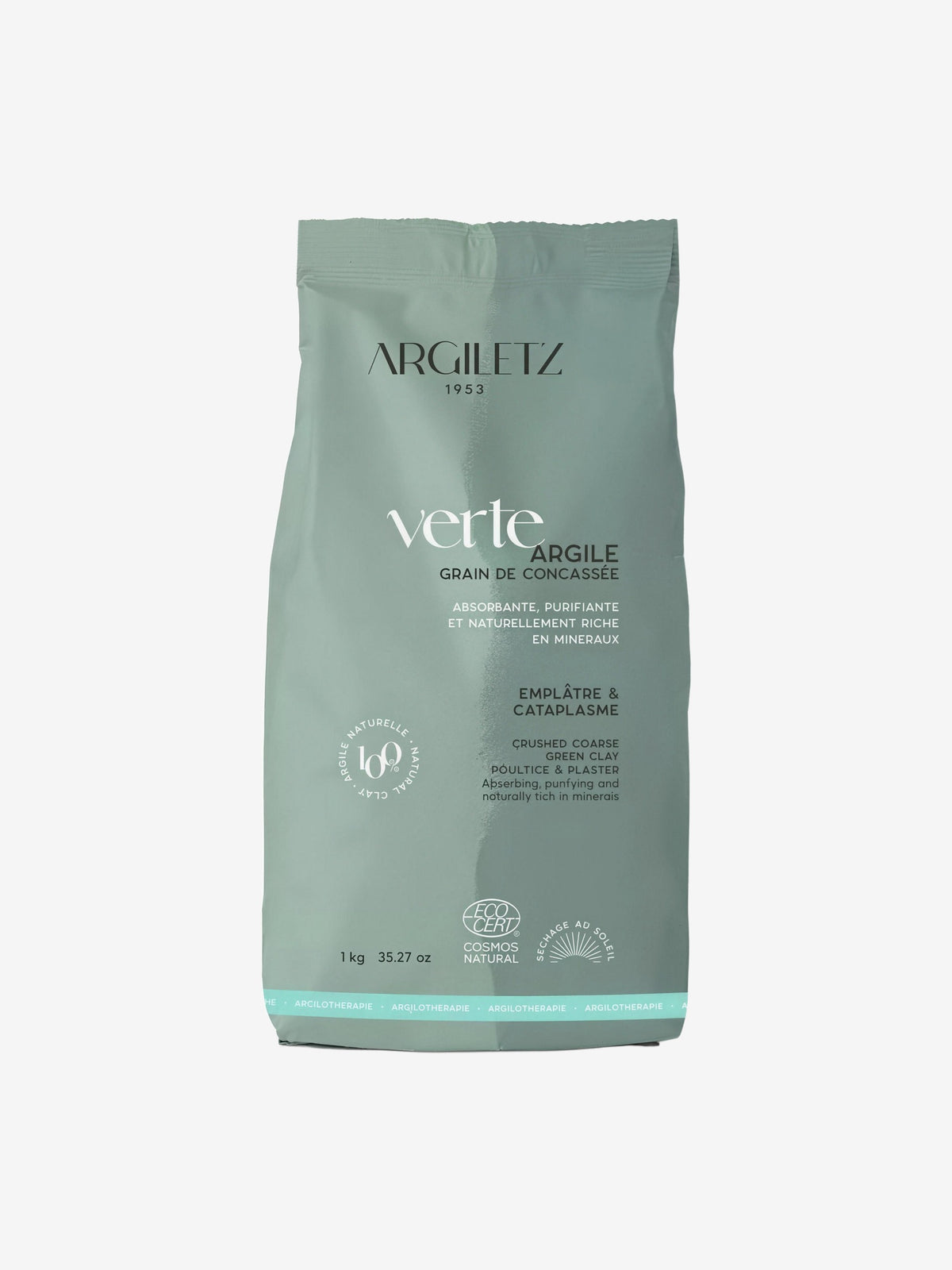 Argile Verte Concassée 1kg Argiletz - Herboristerie de Paris