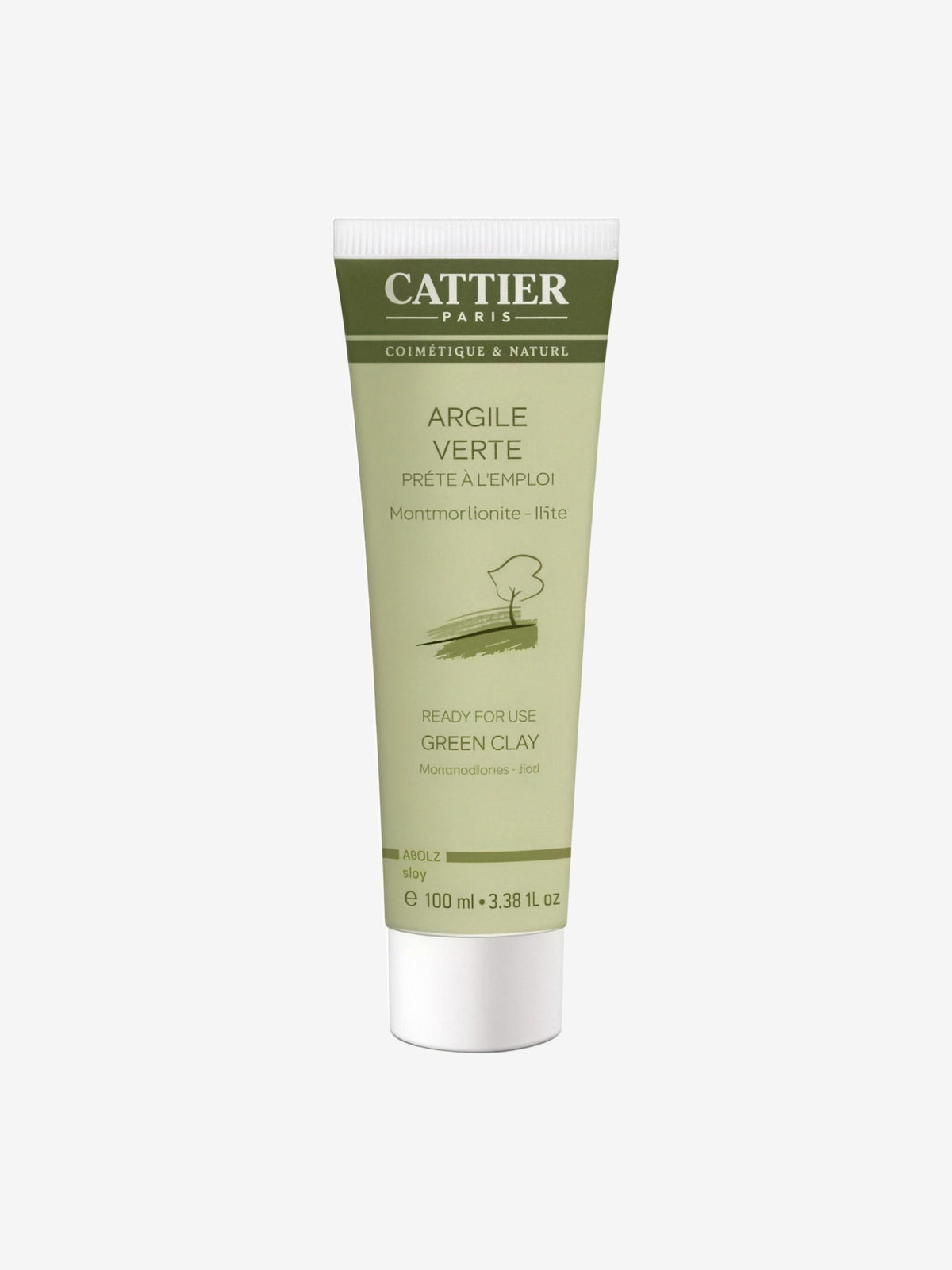 Argile verte Montmorillonite Prête à l'Emploi Tube Mini 100 ml Cattier - Herboristerie de Paris