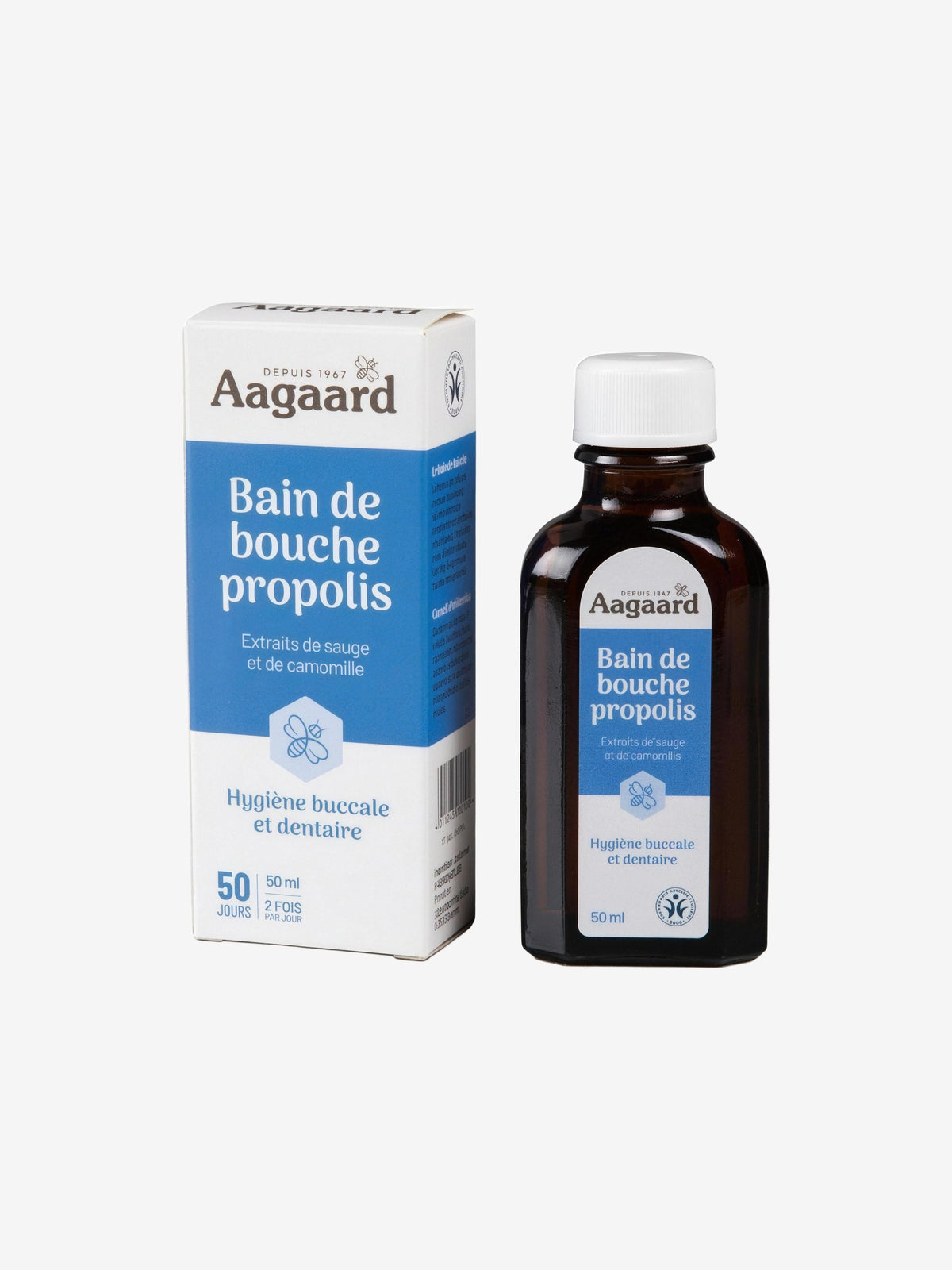 Bain de Bouche à la Propolis 50 ml Aagaard - Herboristerie de Paris