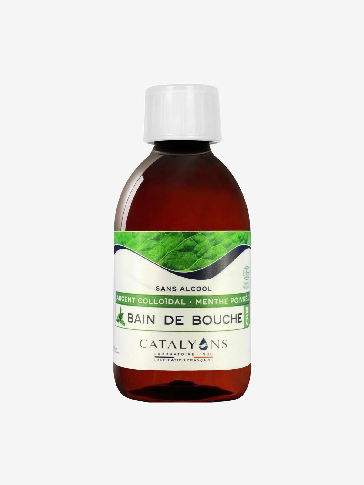 Bain de bouche bio à l'Argent colloïdal 250 ml Catalyons - Herboristerie de Paris