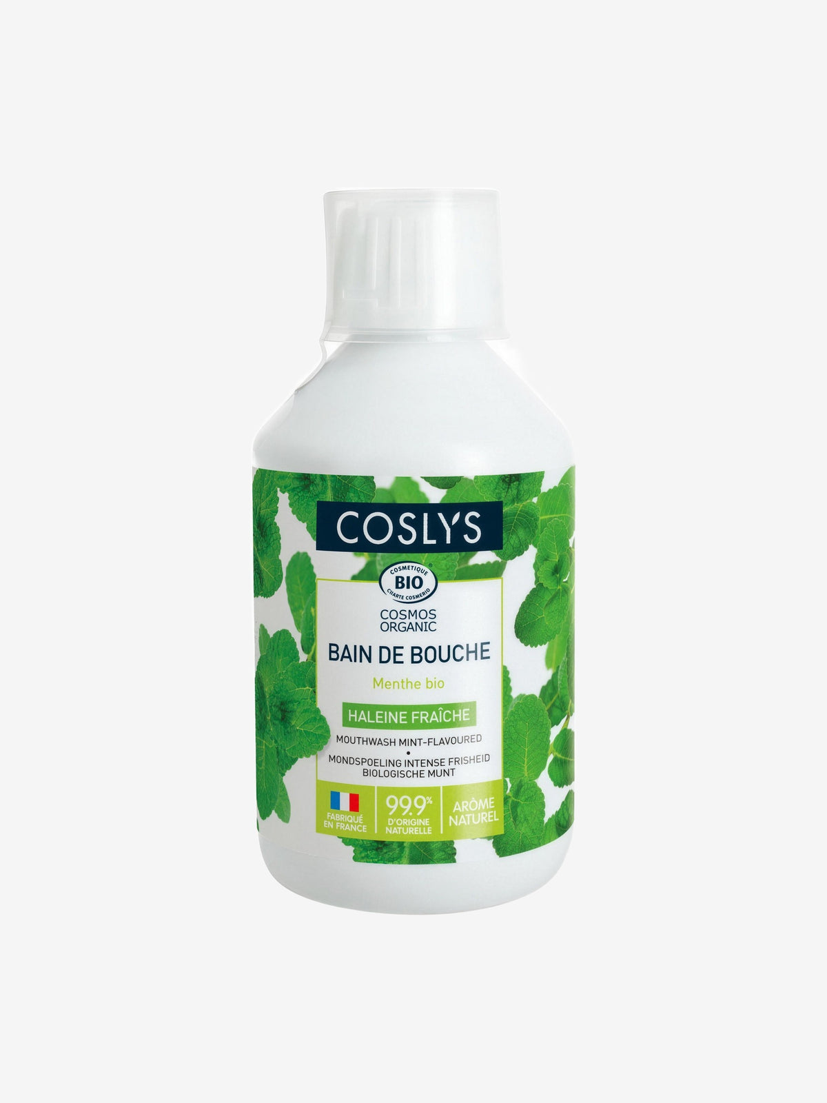 Bain de bouche protection complète fraîcheur intégrale arôme Menthe 250 ml Coslys - Herboristerie de Paris