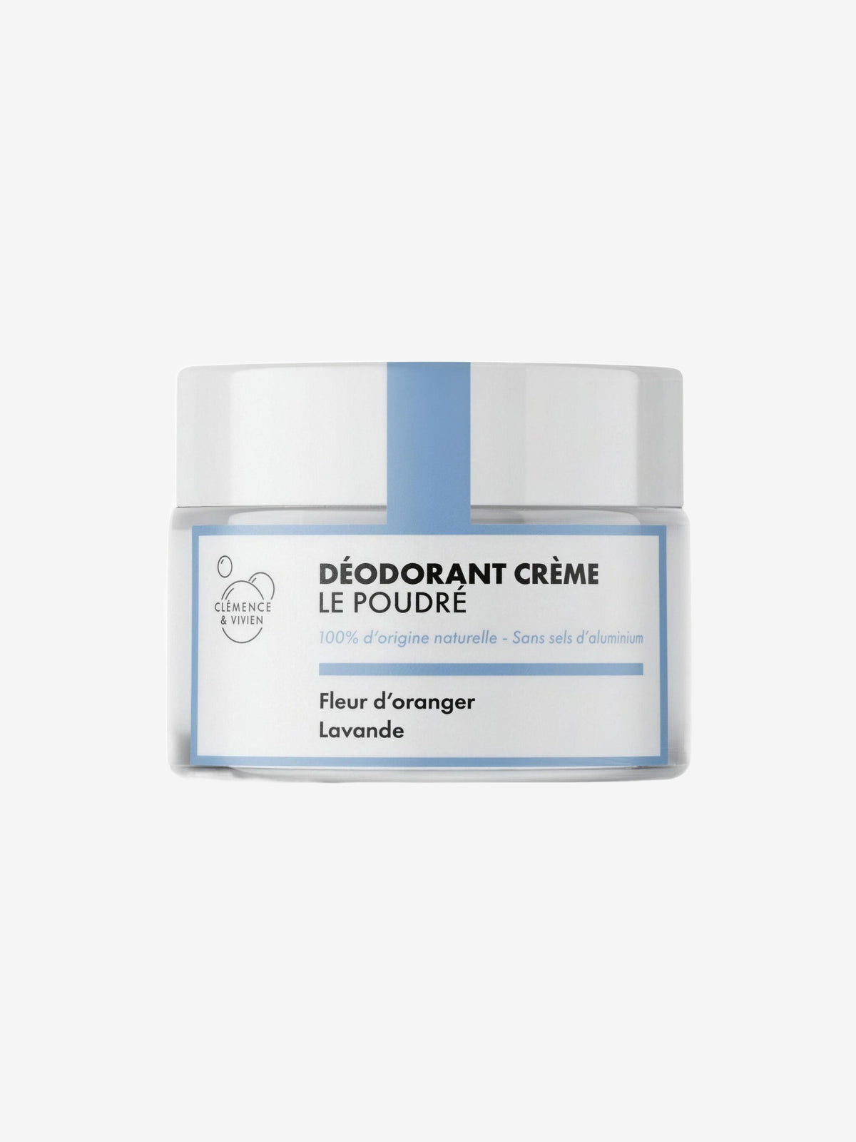 Baume déodorant Le poudré 50g Clemence & Vivien - Herboristerie de Paris