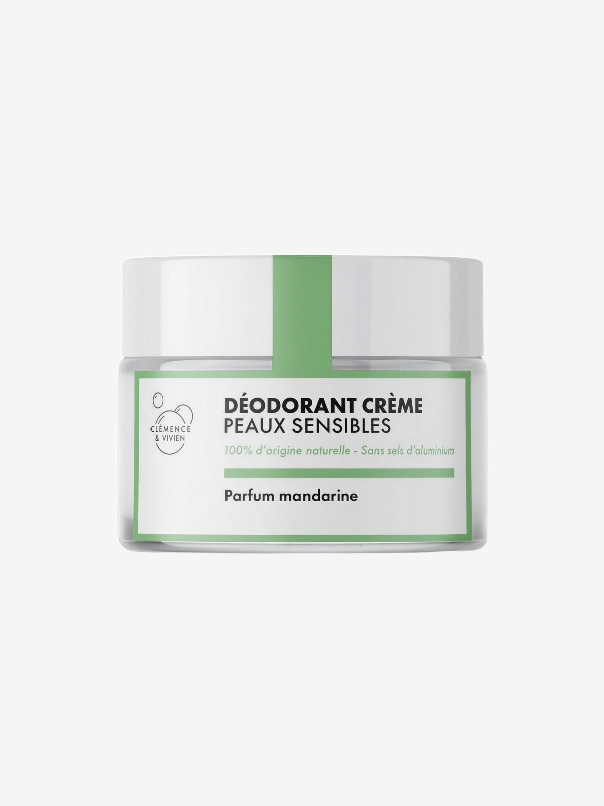 Baume déodorant Peau sensible à la Mandarine 50gr Clemence et Vivien - Herboristerie de Paris