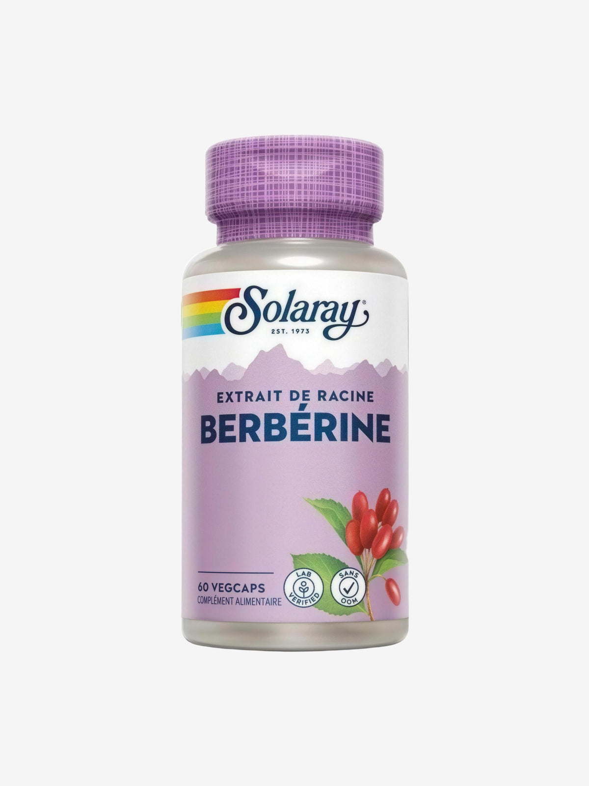 Berbérine 60 gélules végétales Solaray - Herboristerie de Paris