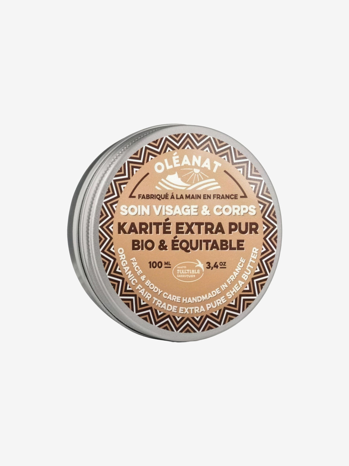 Beurre de karité extra pur Bio équitable sans parfum 100ml Oleanat - Herboristerie de Paris