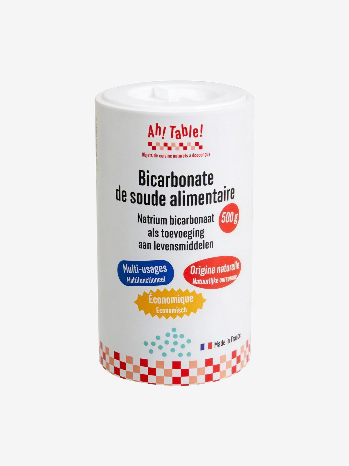 Bicarbonate de soude alimentaire 500g Ah Table - Herboristerie de Paris