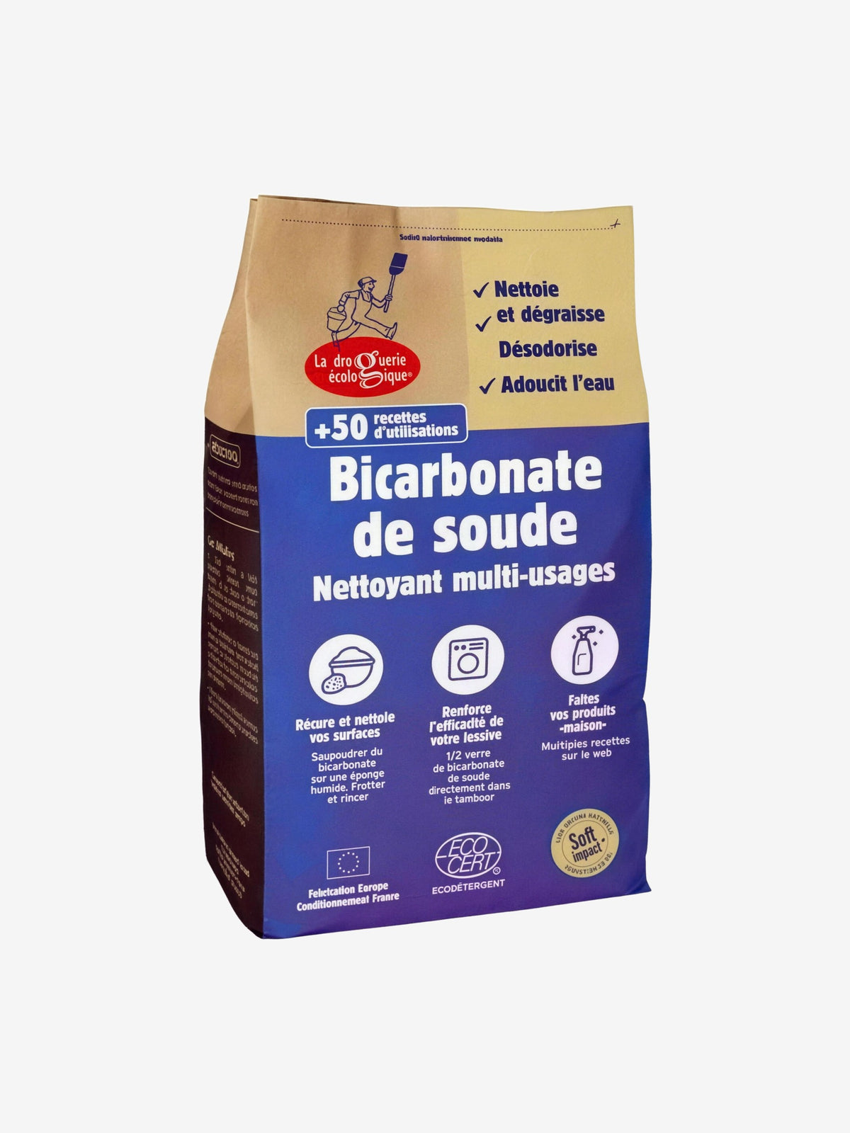 Bicarbonate de soude technique 500g Droguerie Ecologique - Herboristerie de Paris
