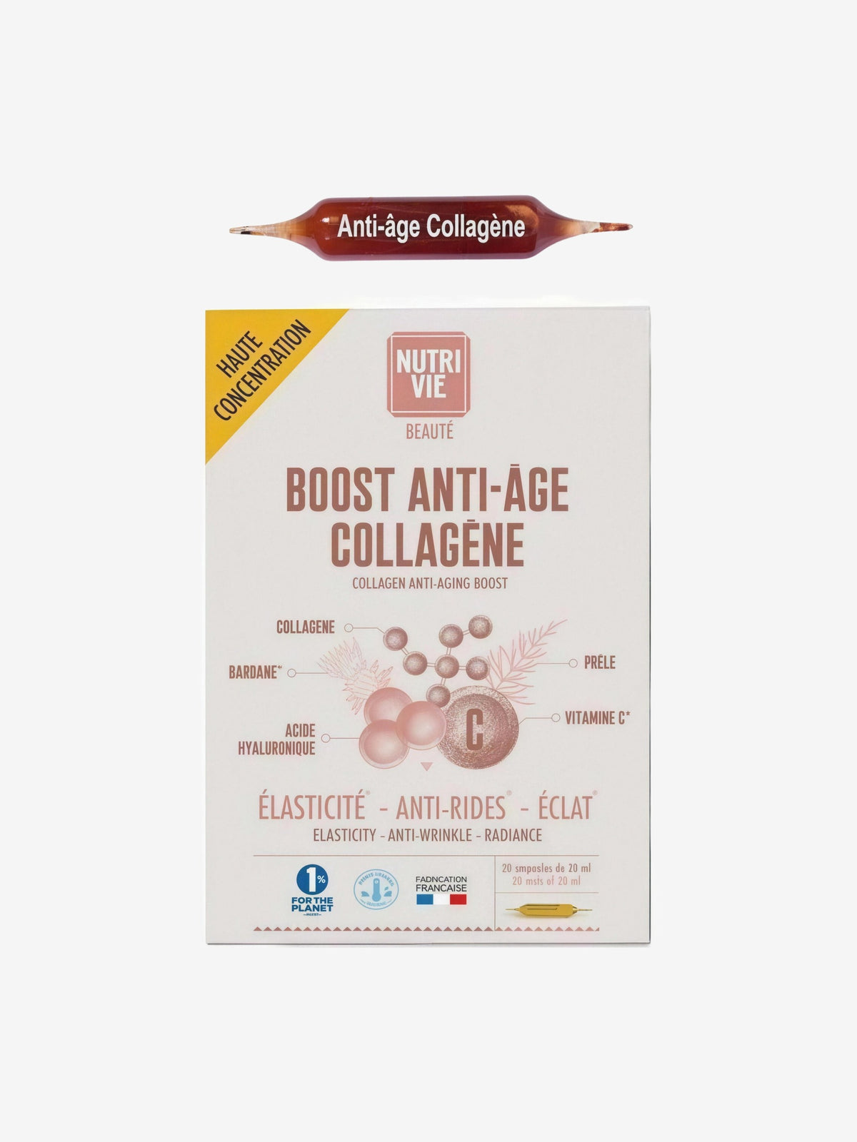Boost Anti age collagène 20 ampoules Nutrivie - Herboristerie de Paris