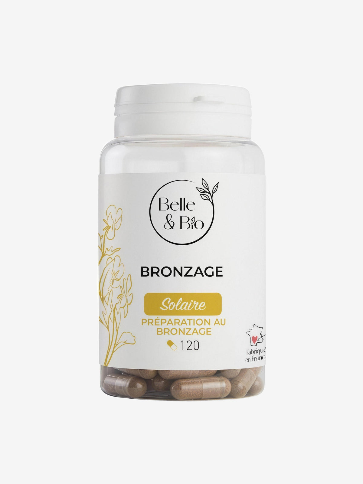 Bronzage naturel (Bixa Carotte) 120 gélules Belle et Bio - Herboristerie de Paris