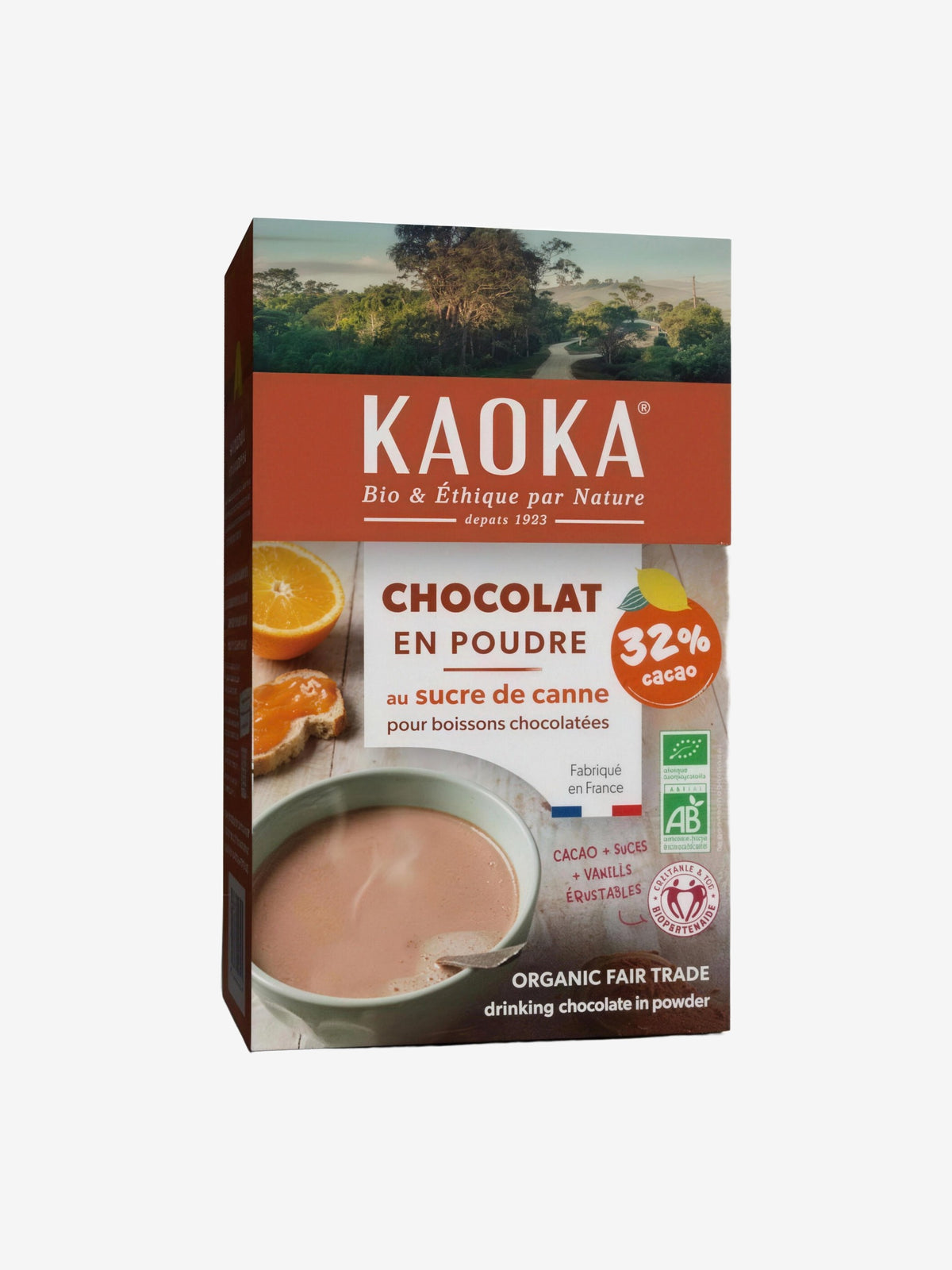 Chocolat en Poudre bio 32% de cacao 400g Kaoka - Herboristerie de Paris
