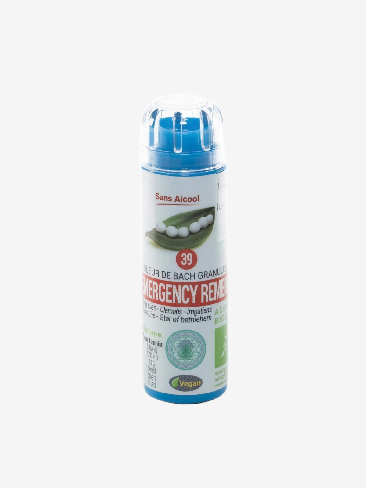 Complexe Fleurs de bach N° 39 Emergency remedy 130 granules Macérat aqueux Kosmeo - Herboristerie de Paris