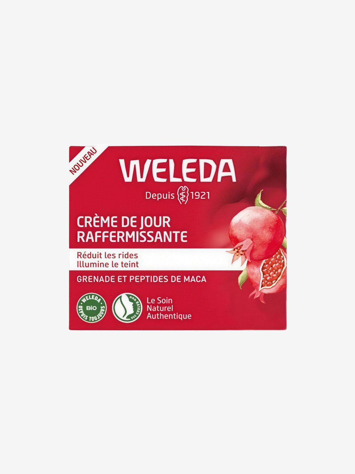 Crème de jour raffermissante Grenade Peptides de Maca 40ml Weleda - Herboristerie de Paris