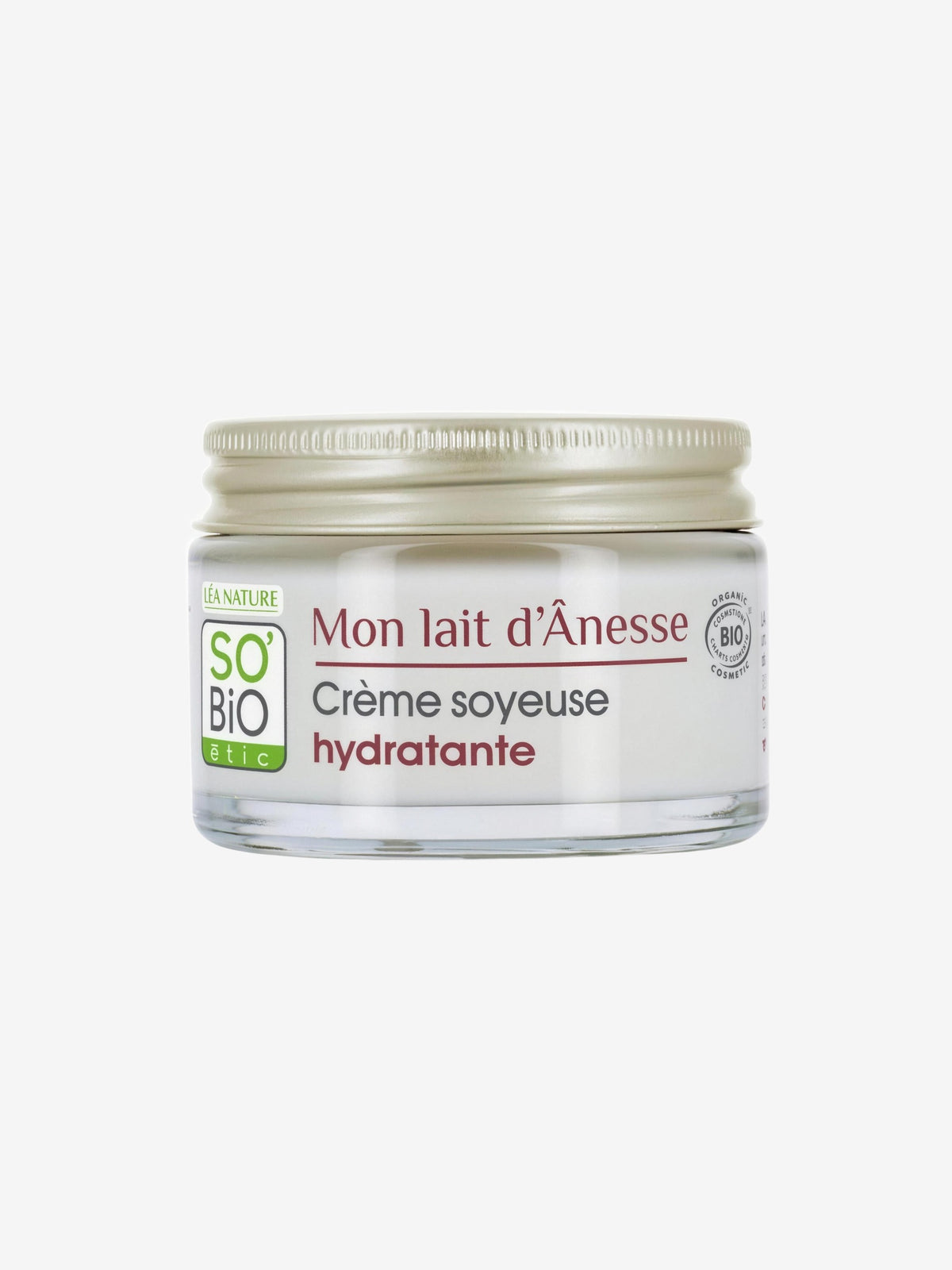 Crème soyeuse hydratante au lait d'anesse 50ml So'Bio étic - Herboristerie de Paris