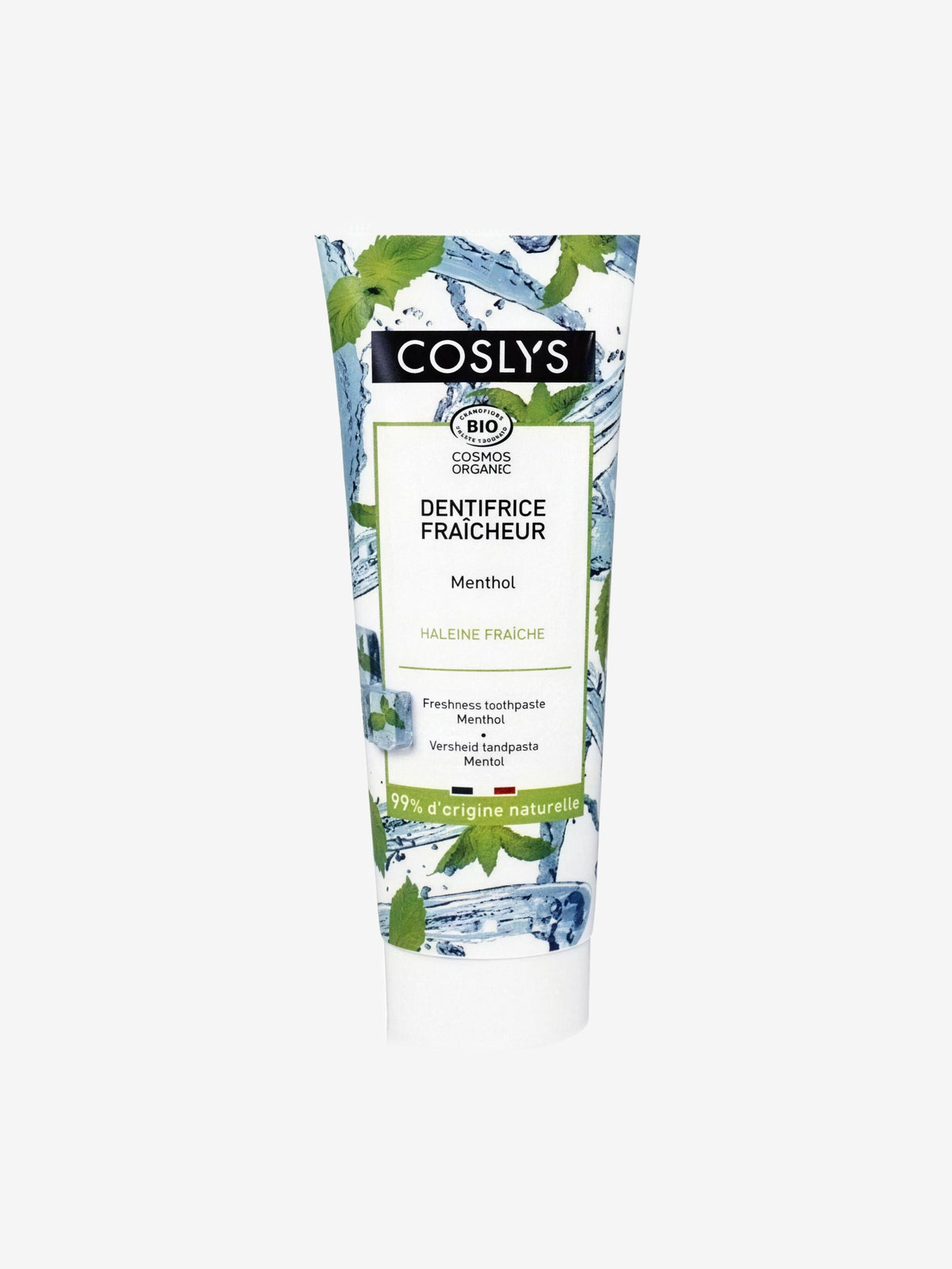 Dentifrice fraicheur Menthol 75ml Coslys - Herboristerie de Paris