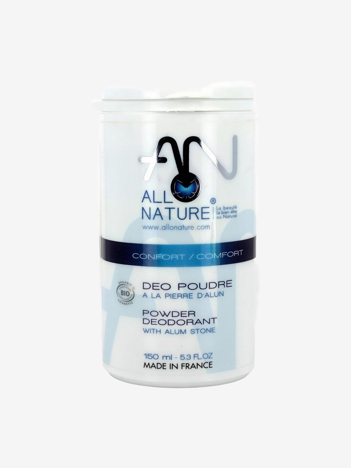 Déo poudre à l'alun de Potassium bio 100g AlloNature - Herboristerie de Paris