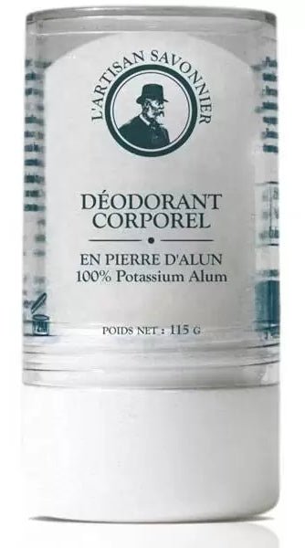 Déodorant corporel Pierre D'Alun mixte naturelle 115g L artisan Savonnier Hygiène - Herboristerie de Paris