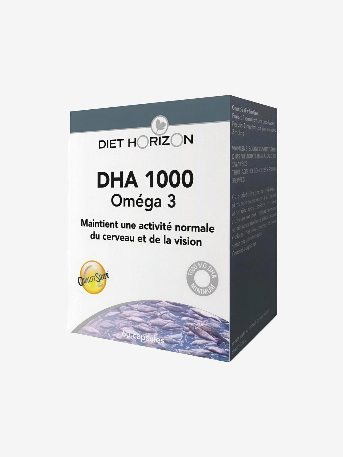 DHA 1000 Oméga 3 60 capsules Diet Horizon - Herboristerie de Paris