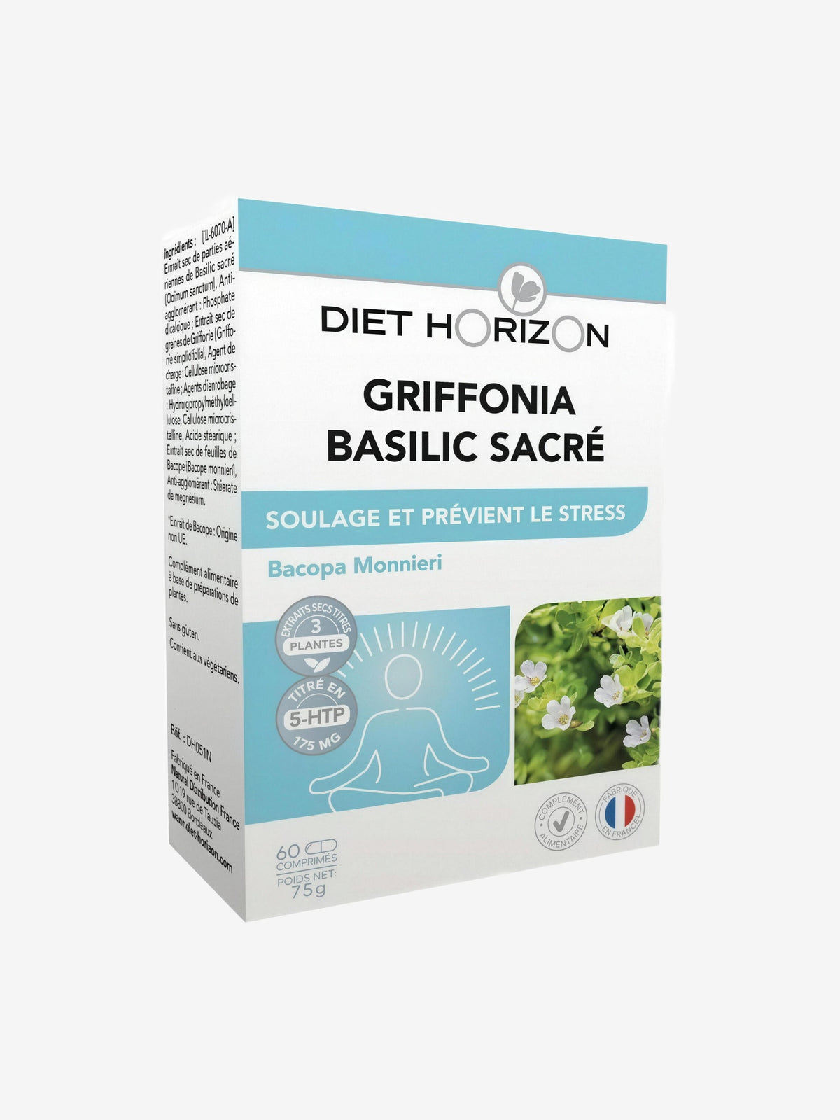 Duo Griffonia Basilic Sacré 60 comprimés Diet Horizon - Herboristerie de Paris