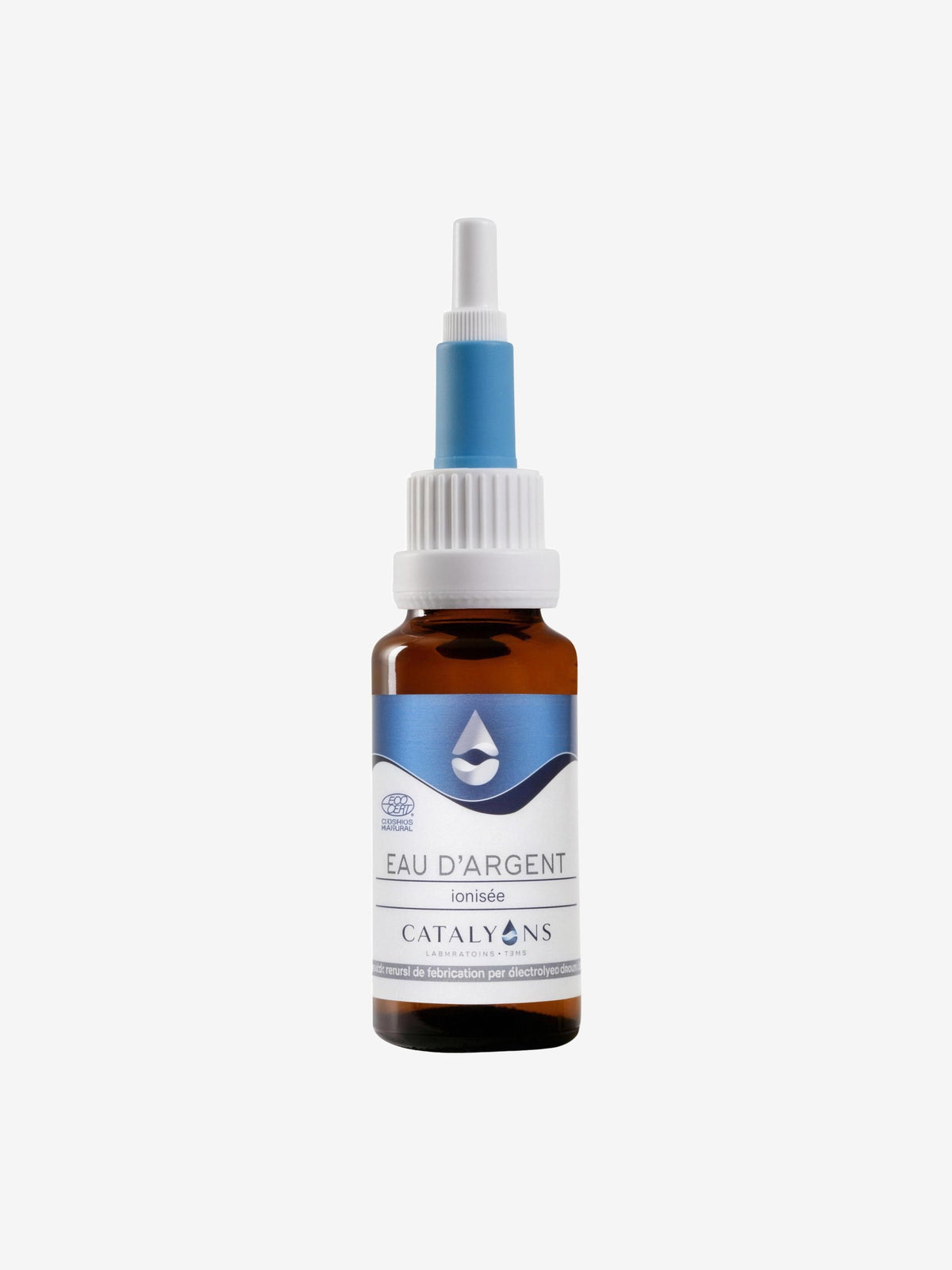 Eau d'Argent Colloidal 20 ppm compte gouttes 20 ml Catalyons - Herboristerie de Paris