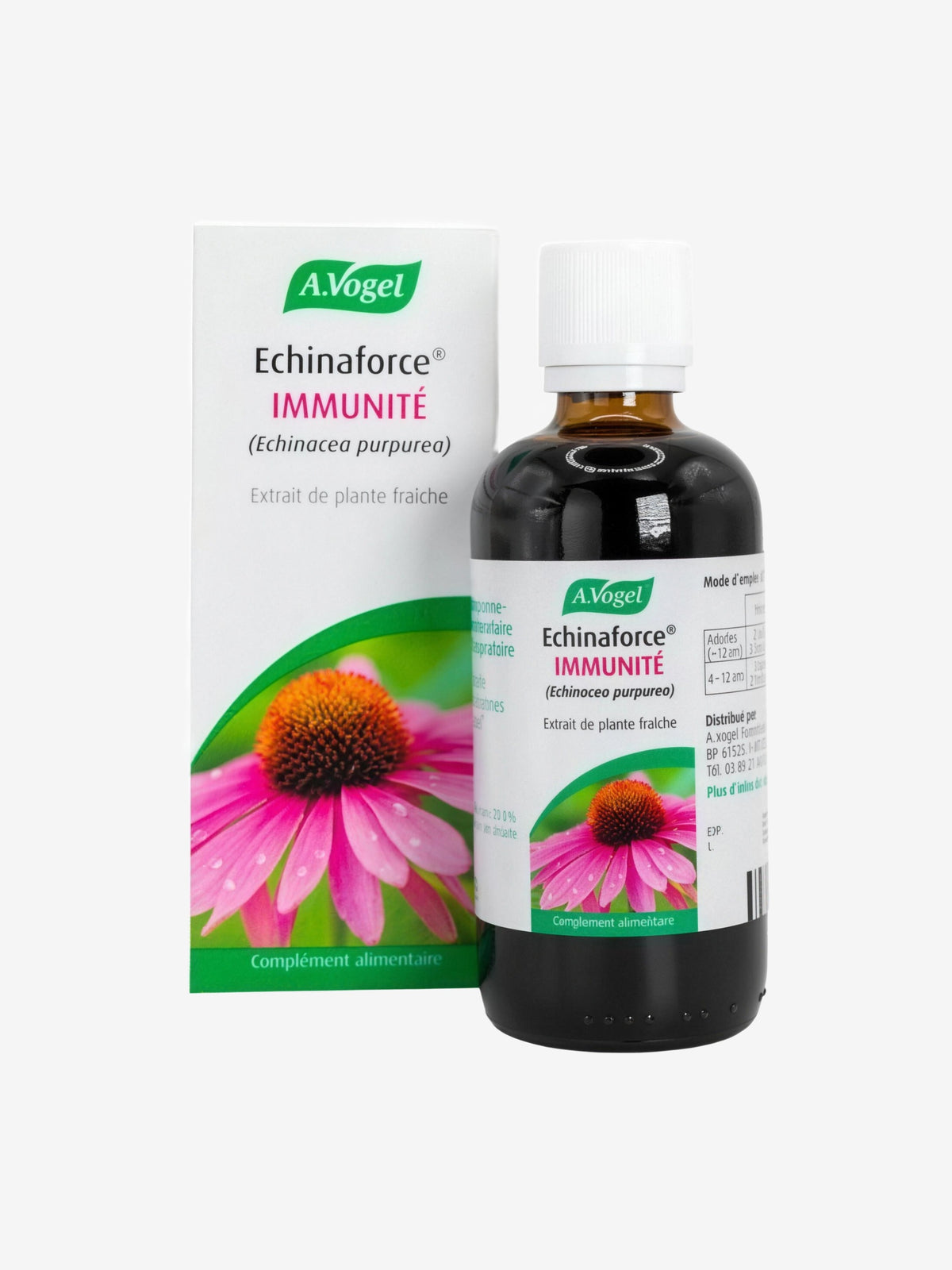 Echinaforce Extrait liquide Flacon compte gouttes 100ml A. Vogel - Herboristerie de Paris