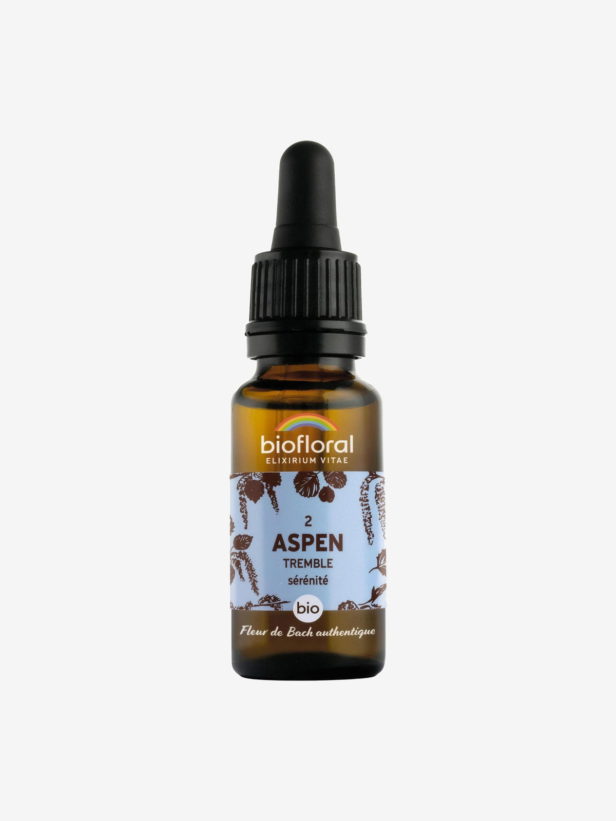 Elixir Tremble, Aspen n°02 20 ml Biofloral - Herboristerie de Paris