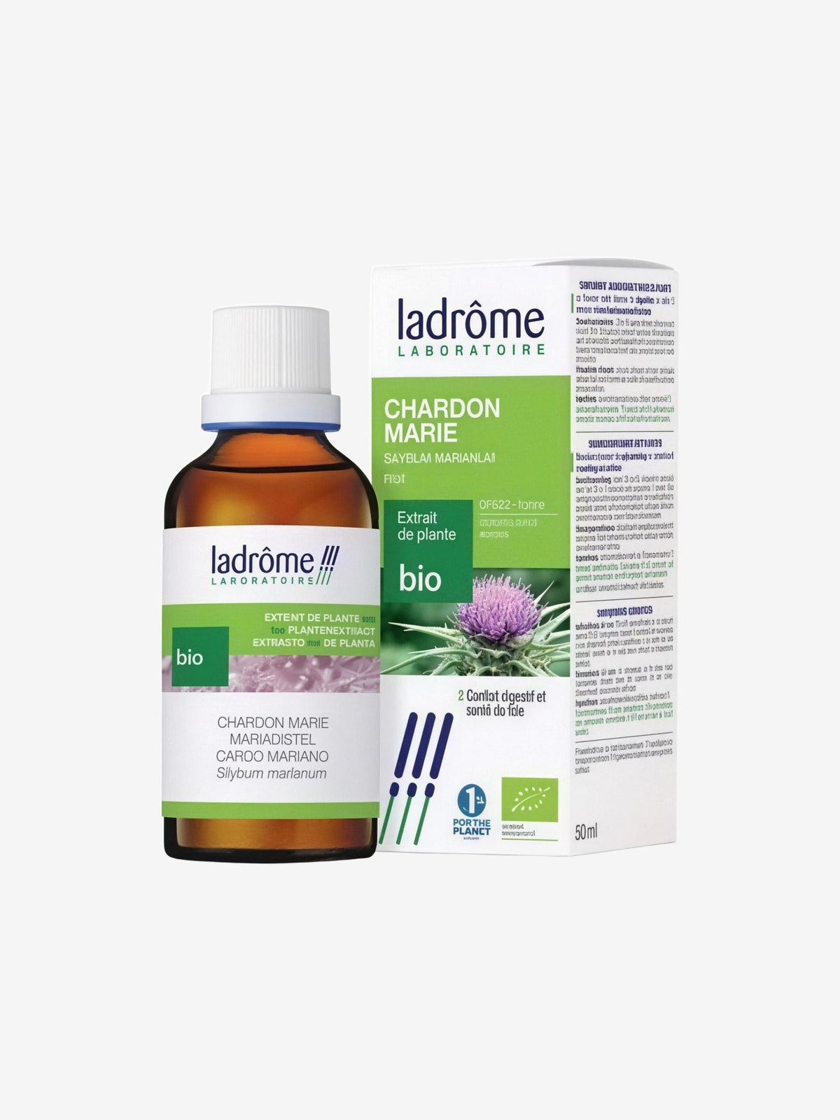 Extrait de Plantes Fraîches Chardon Marie Bio 50ml Ladrome - Herboristerie de Paris