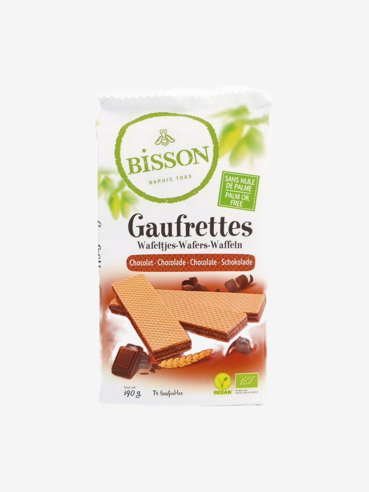 Gaufrettes chocolat 190g Bisson - Herboristerie de Paris