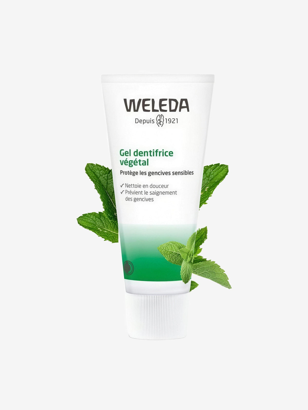 Gel dentifrice végétal sensibilité gingivale 75ml Weleda - Herboristerie de Paris
