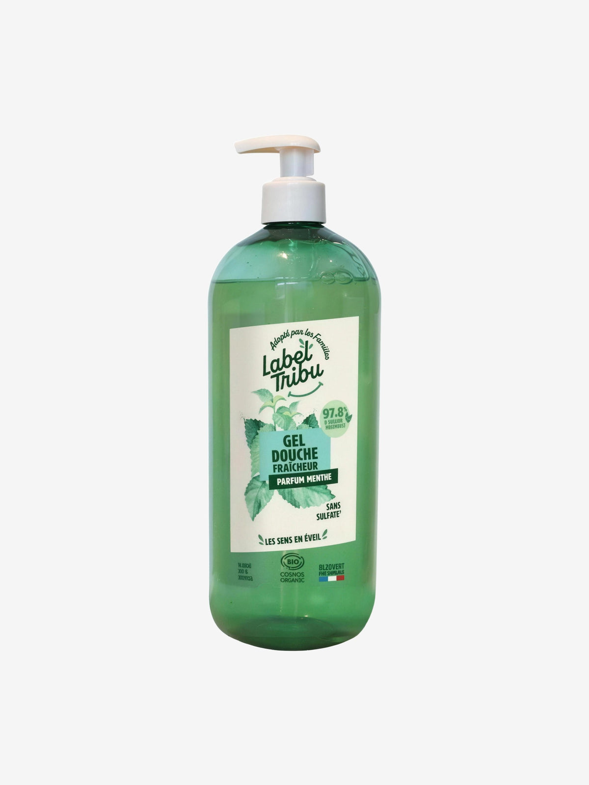 Gel douche fraîcheur 1 Litre Label Tribu - Herboristerie de Paris