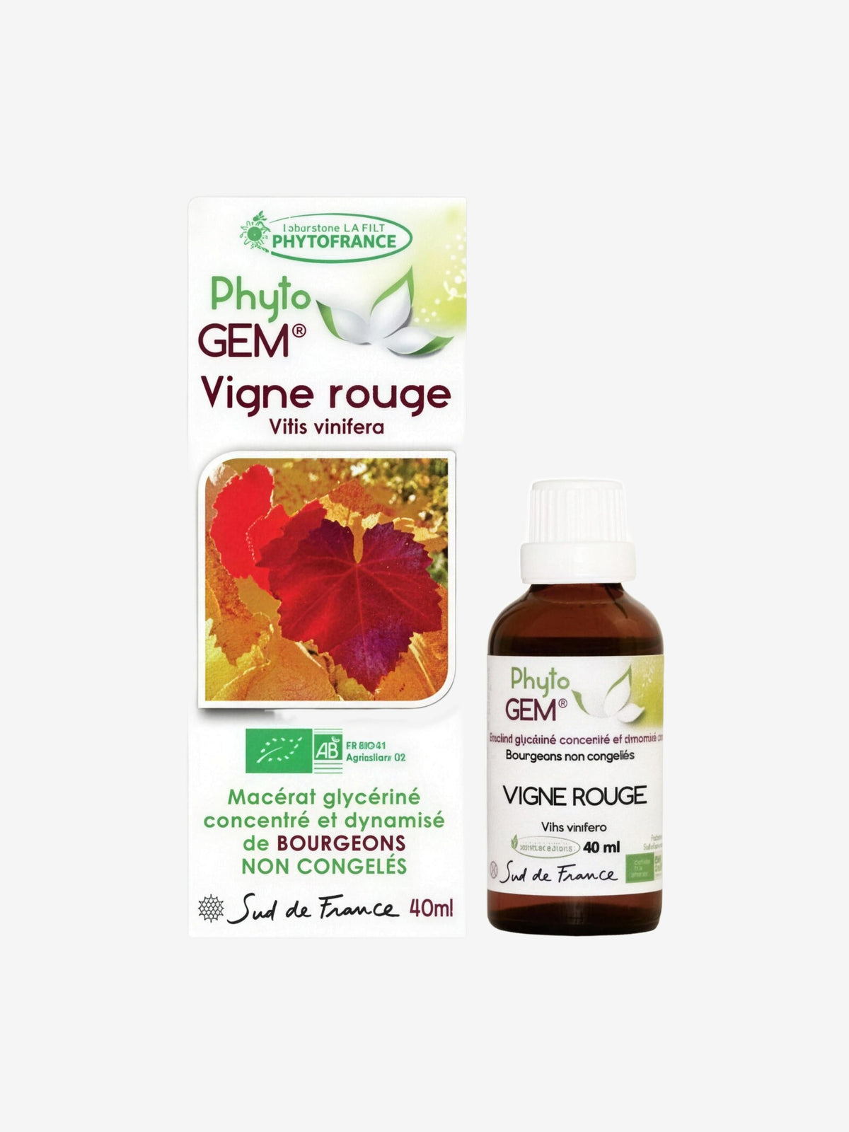 Phyto' Gem Vigne rouge 40ml Phytofrance - Herboristerie de Paris