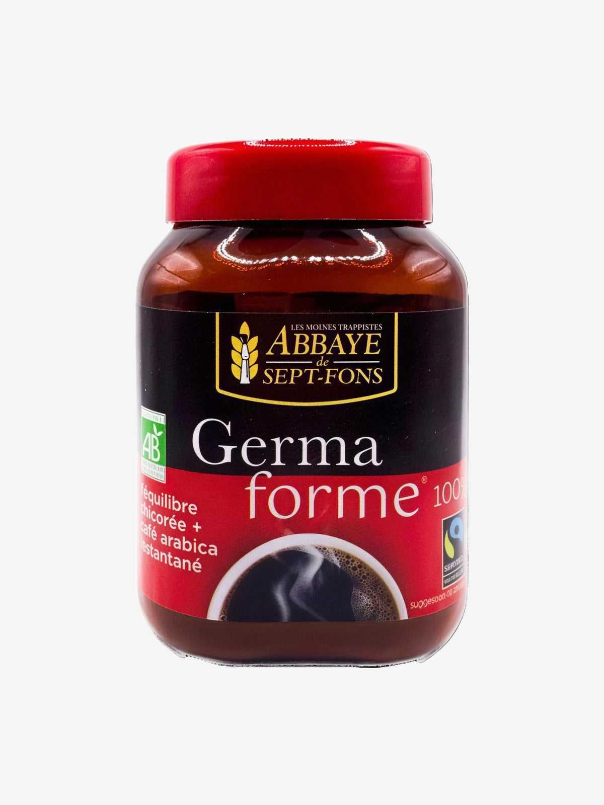 Germaforme Chicorée bio Café arabica bio instantanés 100 gr Abbaye de Sept fons - Herboristerie de Paris