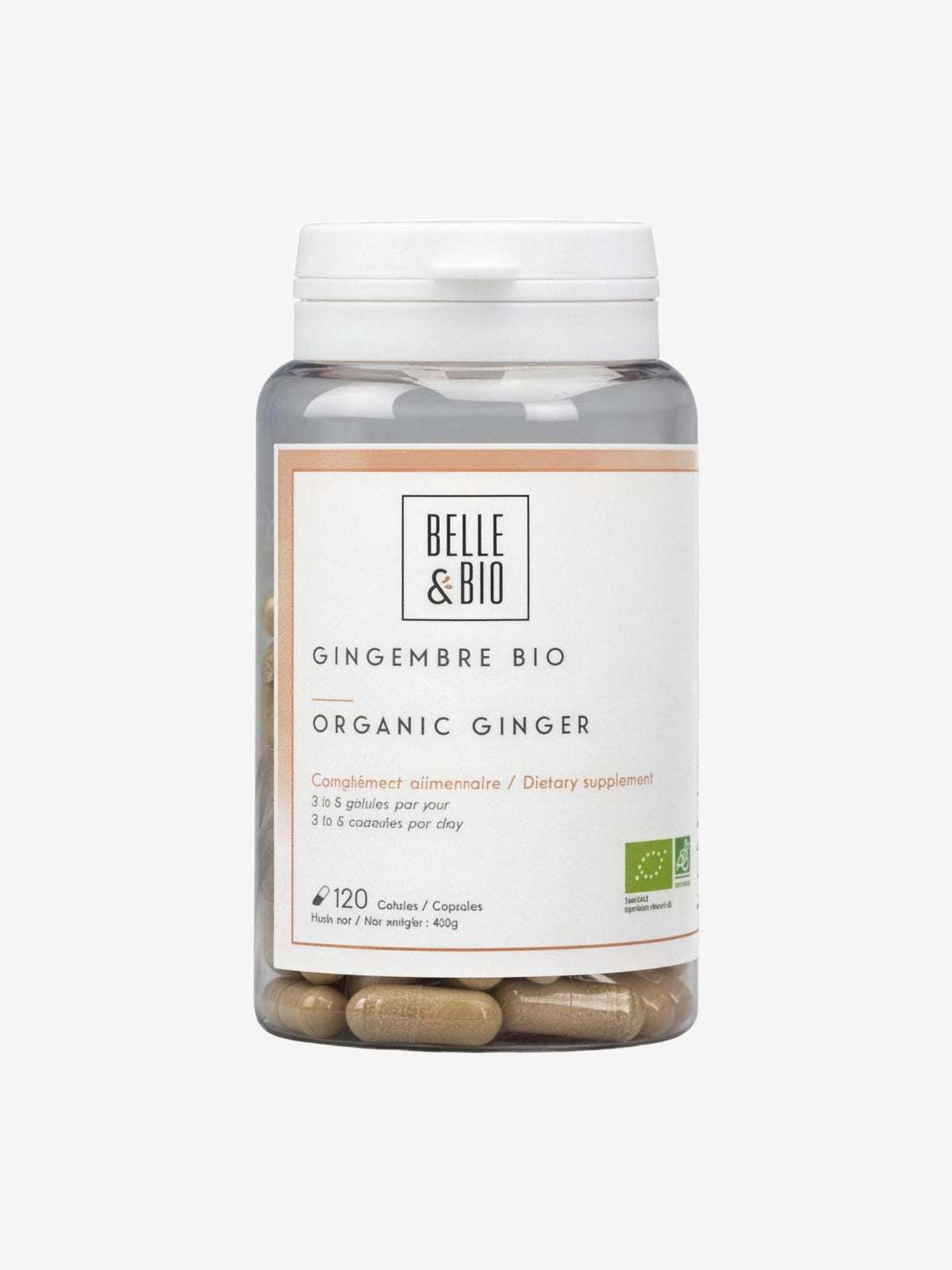 Gingembre bio 120 gélules Belle et Bio - Herboristerie de Paris