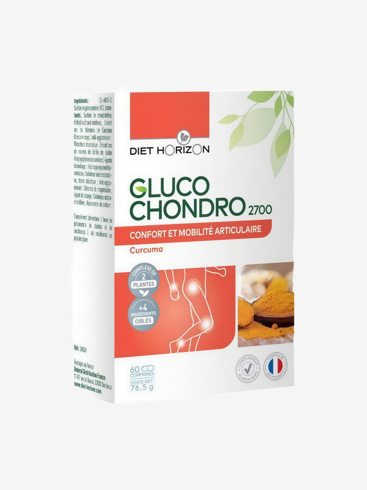 Gluco Chondro 2700 60 comprimés Diet Horizon - Herboristerie de Paris