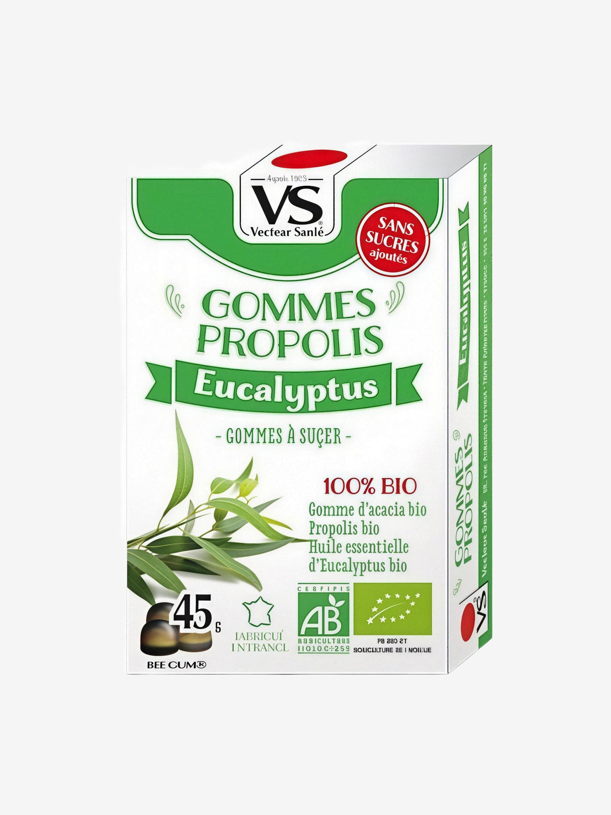 Gommes Propolis et Eucalyptus 45g Vecteur et Santé - Herboristerie de Paris