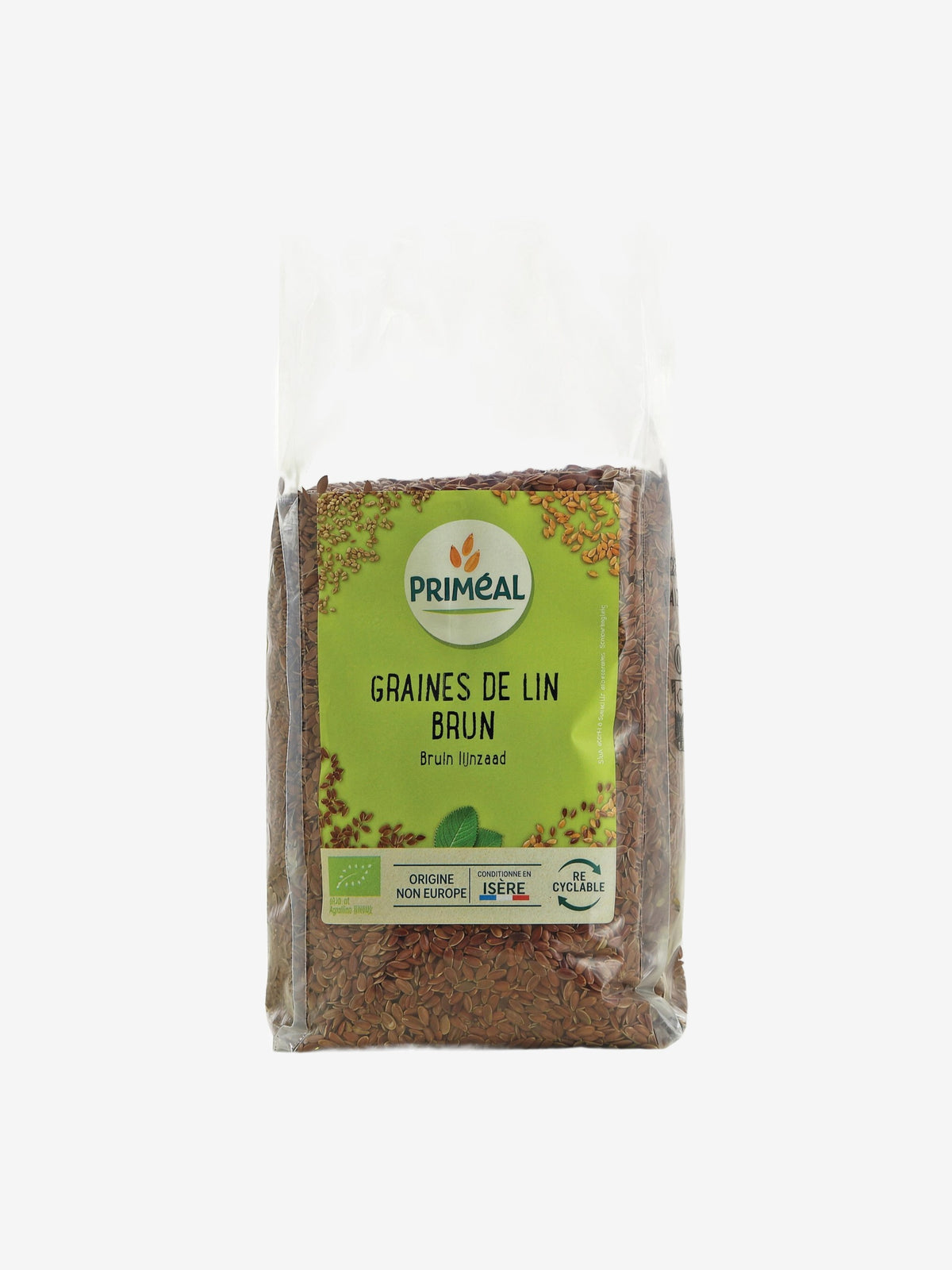 Graines de lin brun 500g Primeal - Herboristerie de Paris