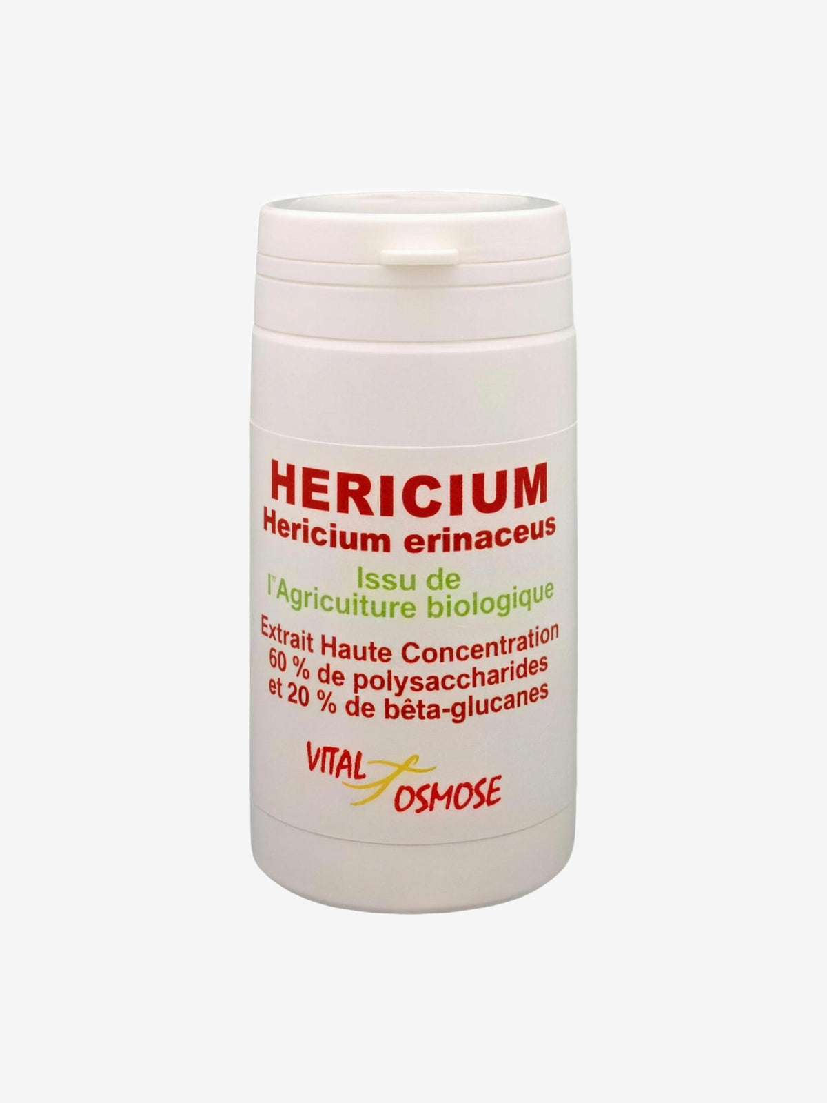 Héricium biologique extrait 500mg 60 gélules Vital Osmose - Herboristerie de Paris