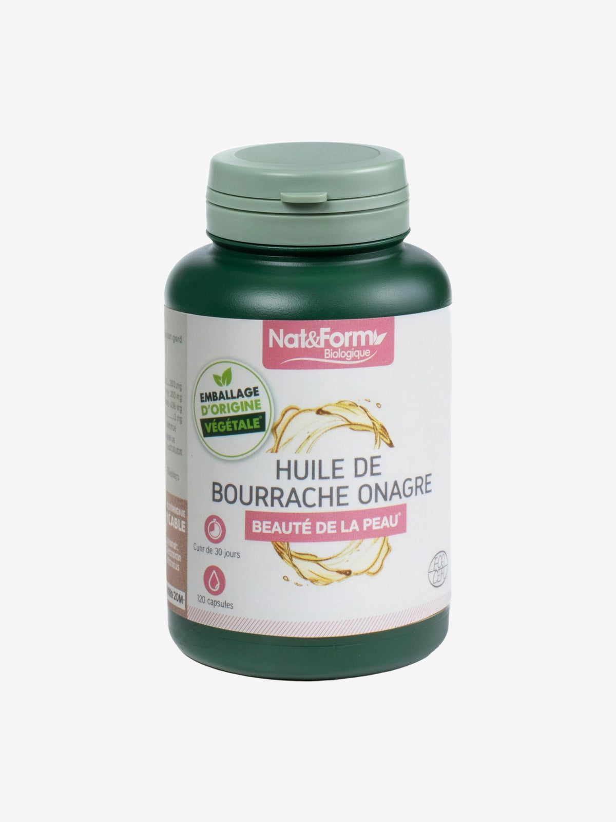 Huile de bourrache + Huile d'onagre 120 capsules Nat et Form - Herboristerie de Paris