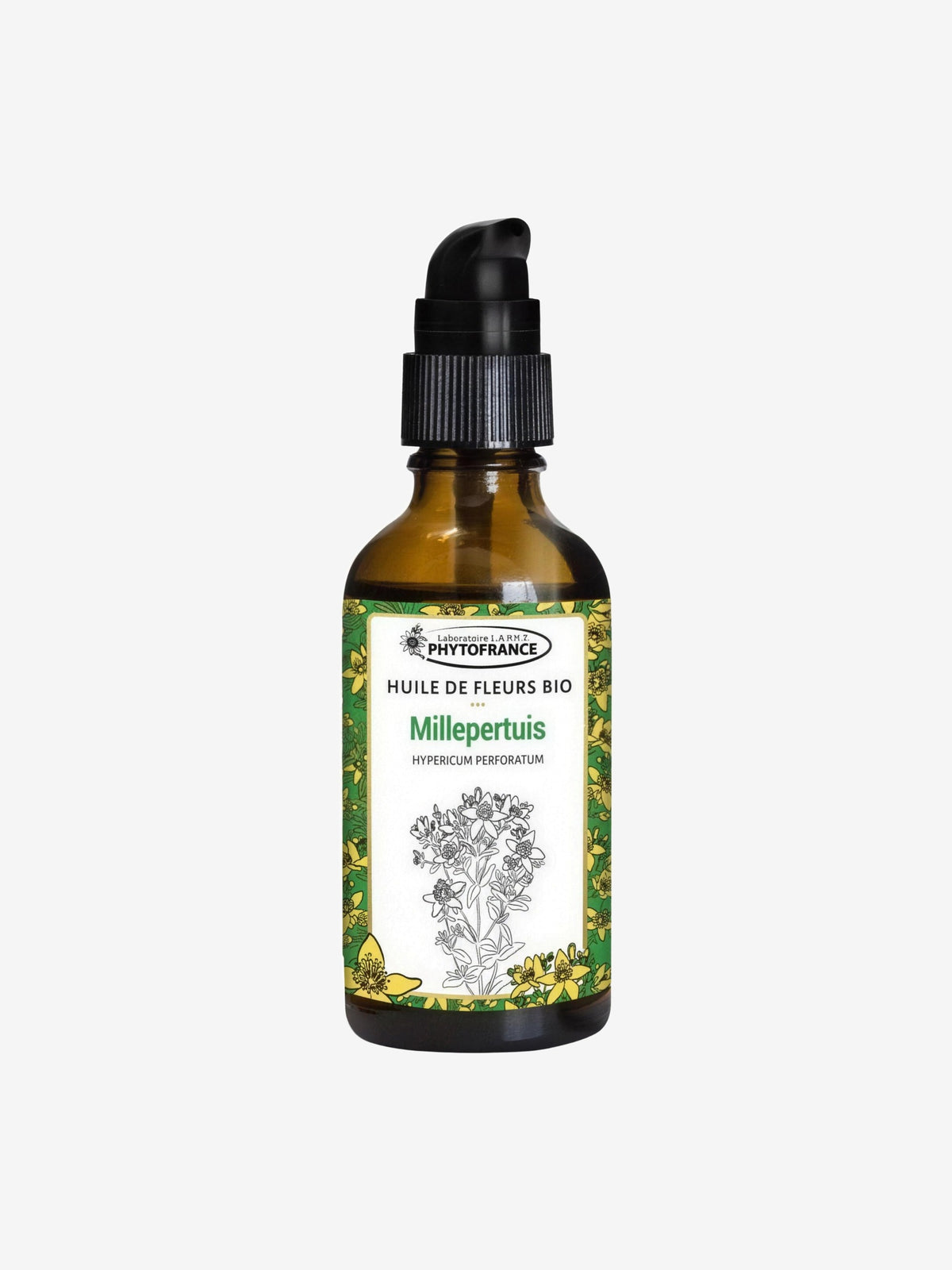 Huile de fleurs Millepertuis BIO 50ml Phytofrance - Herboristerie de Paris
