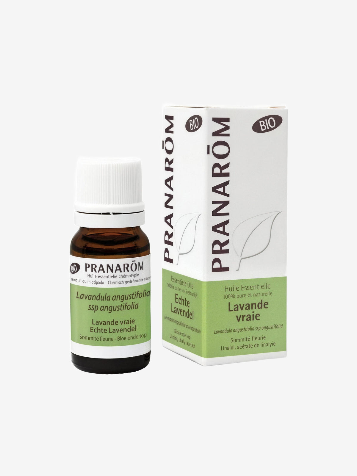 Huile essentielle Lavande vraie Bio Flacon compte gouttes 10ml Pranarôm - Herboristerie de Paris